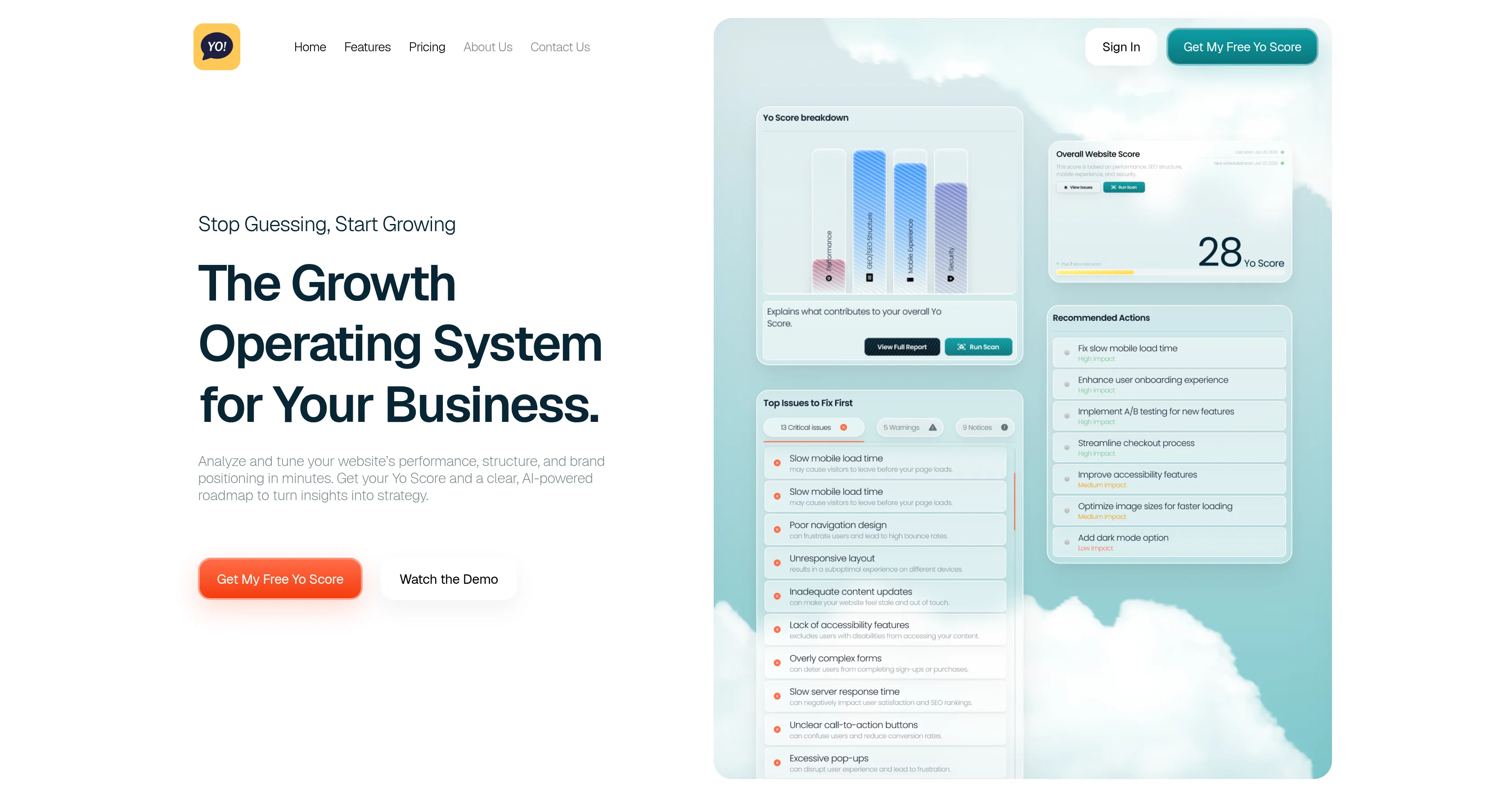 Yo MaaS (Marketing-as-a-Service) website