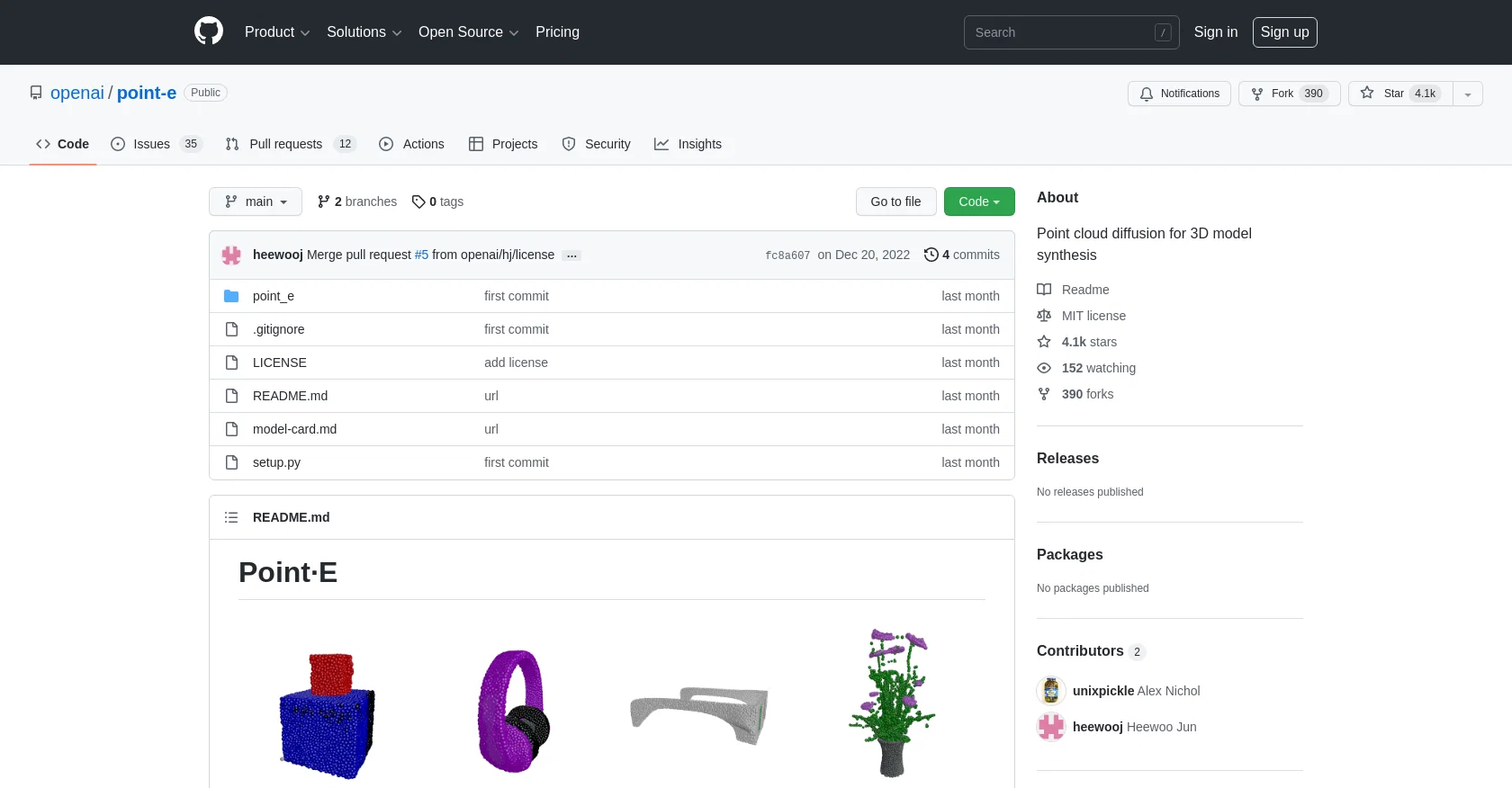 Point·E website