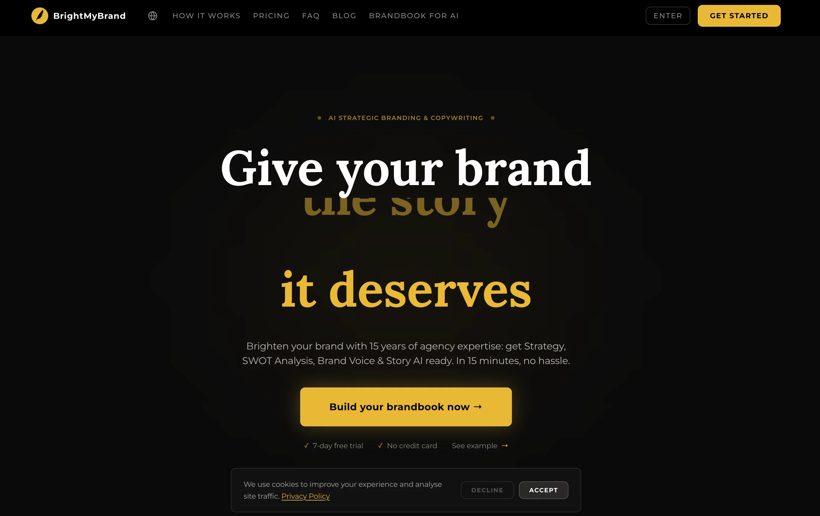 BrightMyBrand website