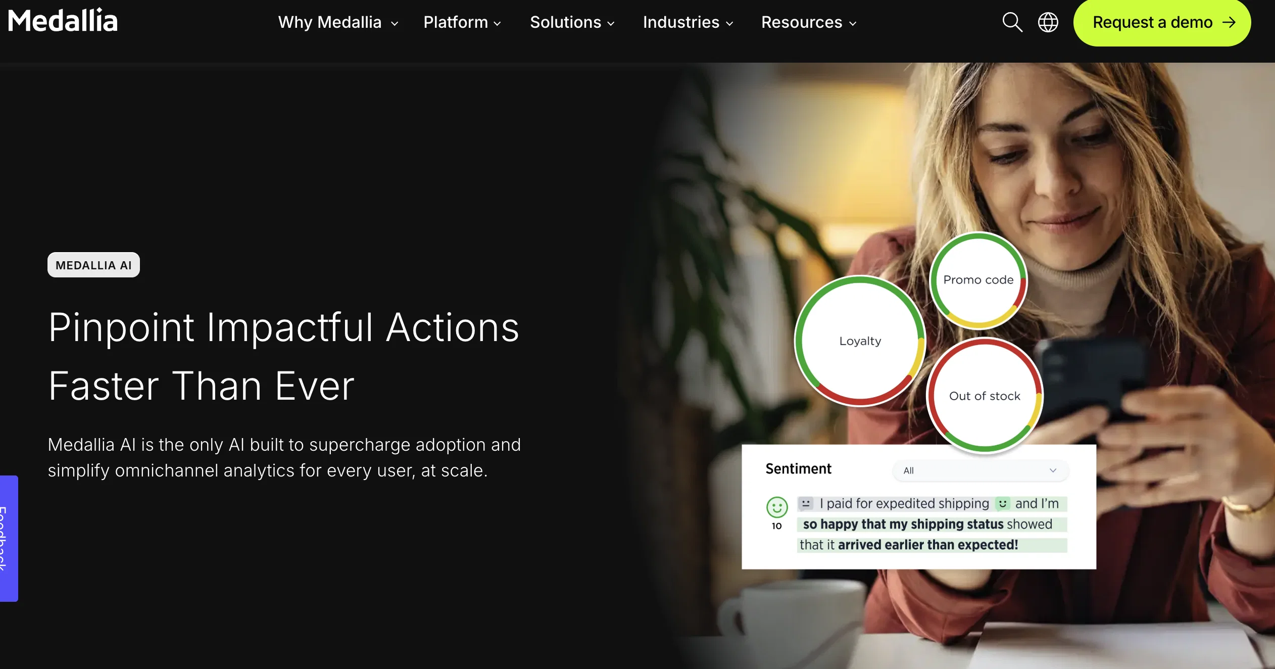 Medallia AI website