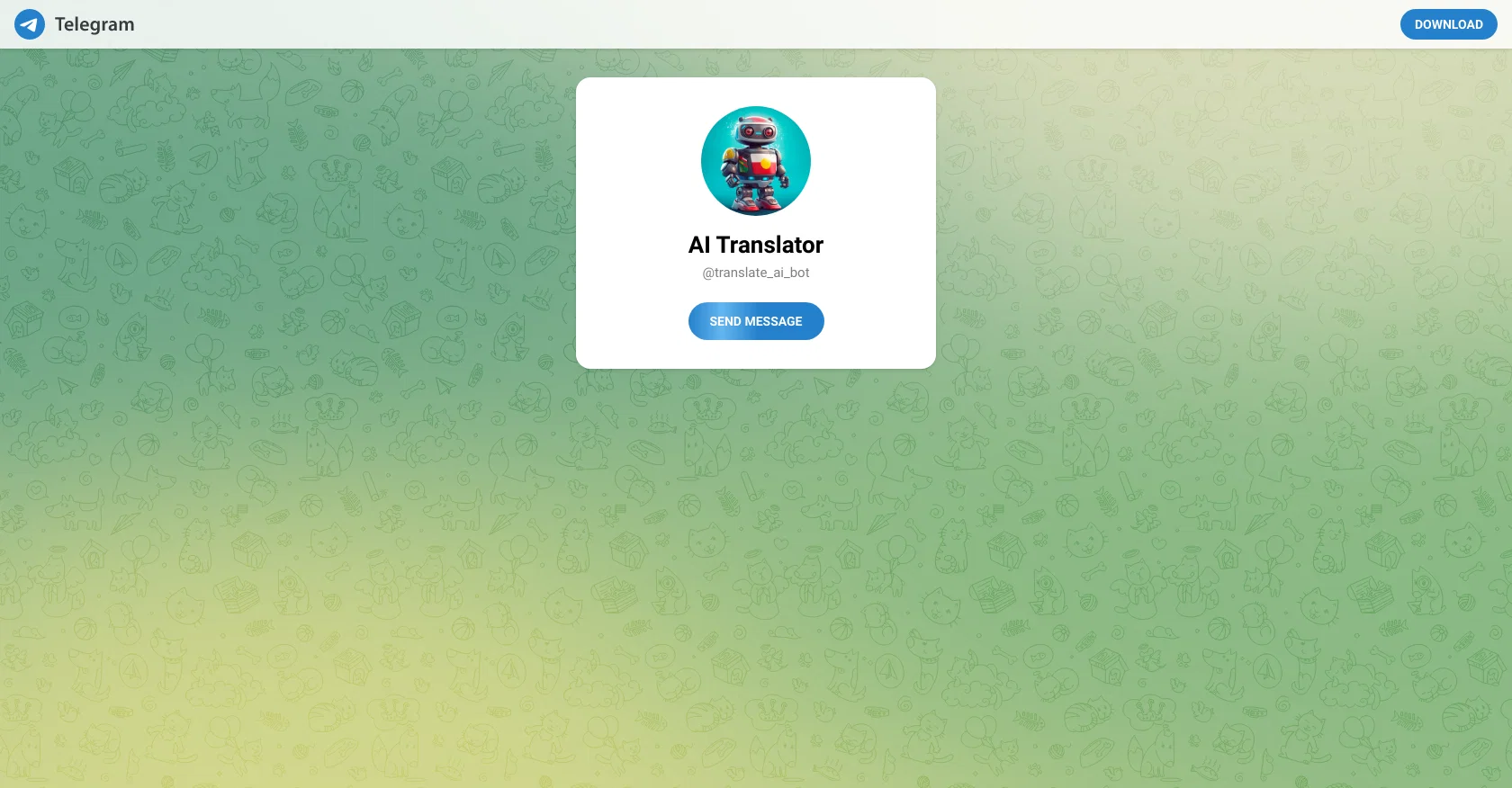 AI Translator website