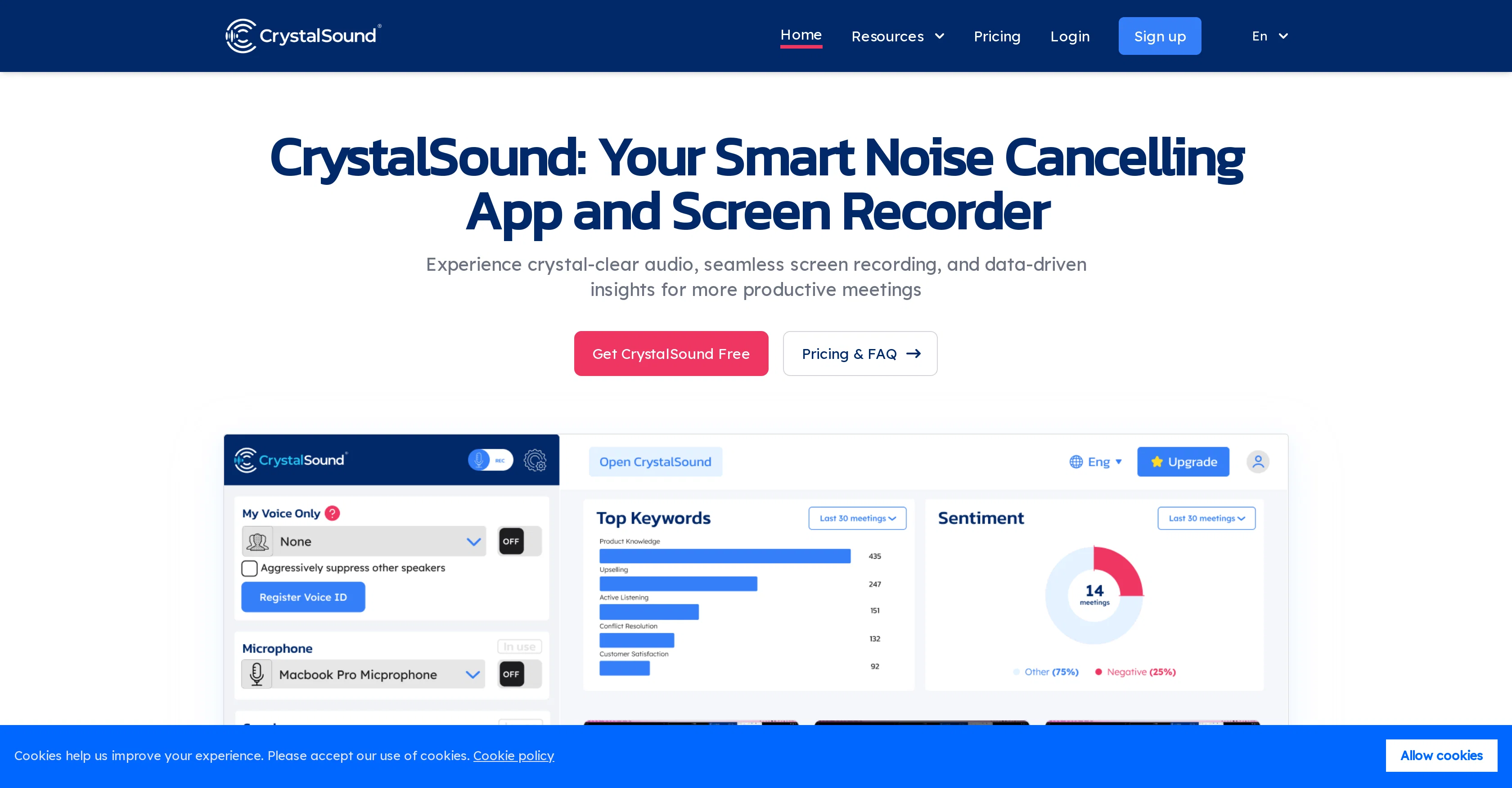 CrystalSound website