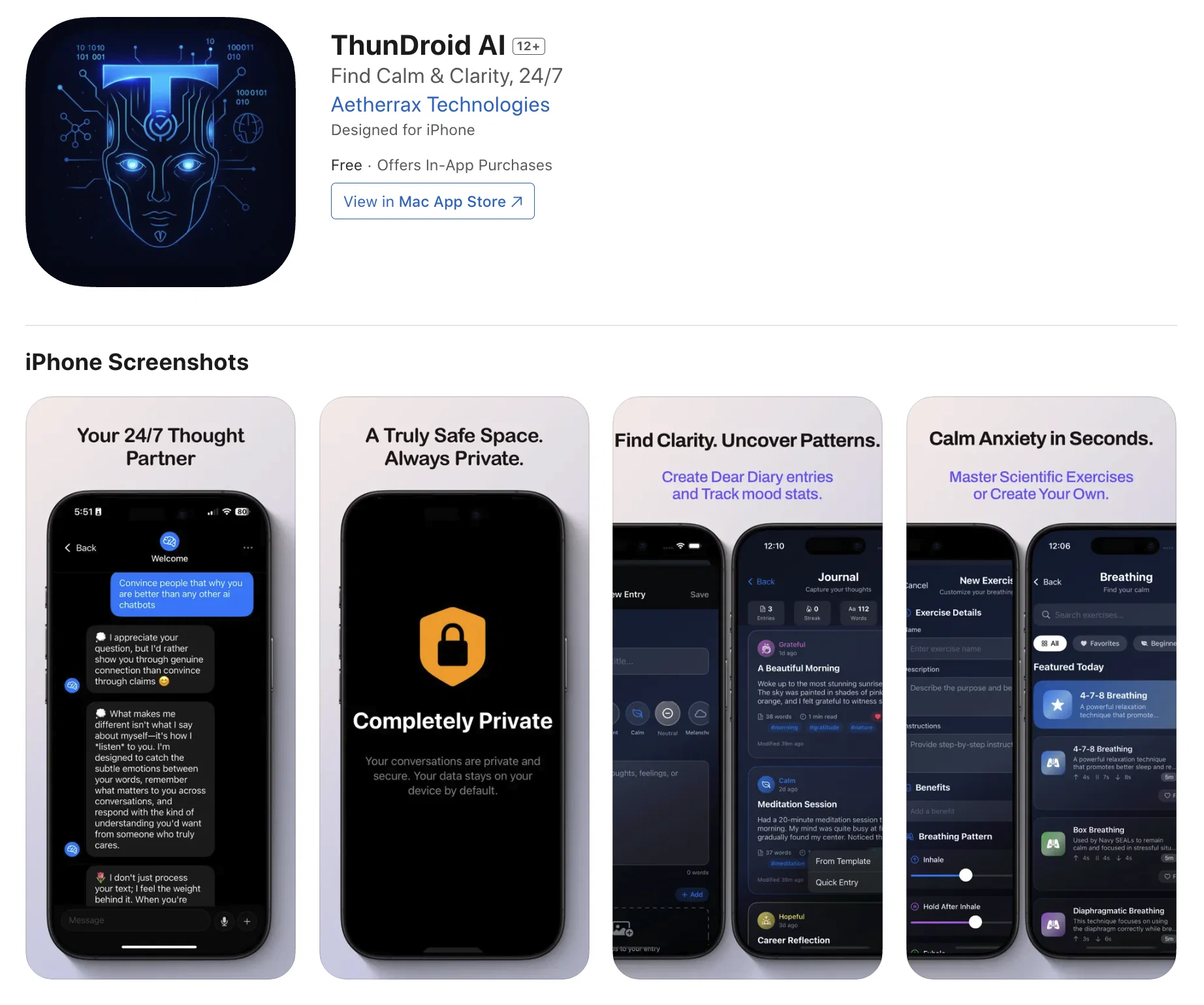 ThunDroid AI website