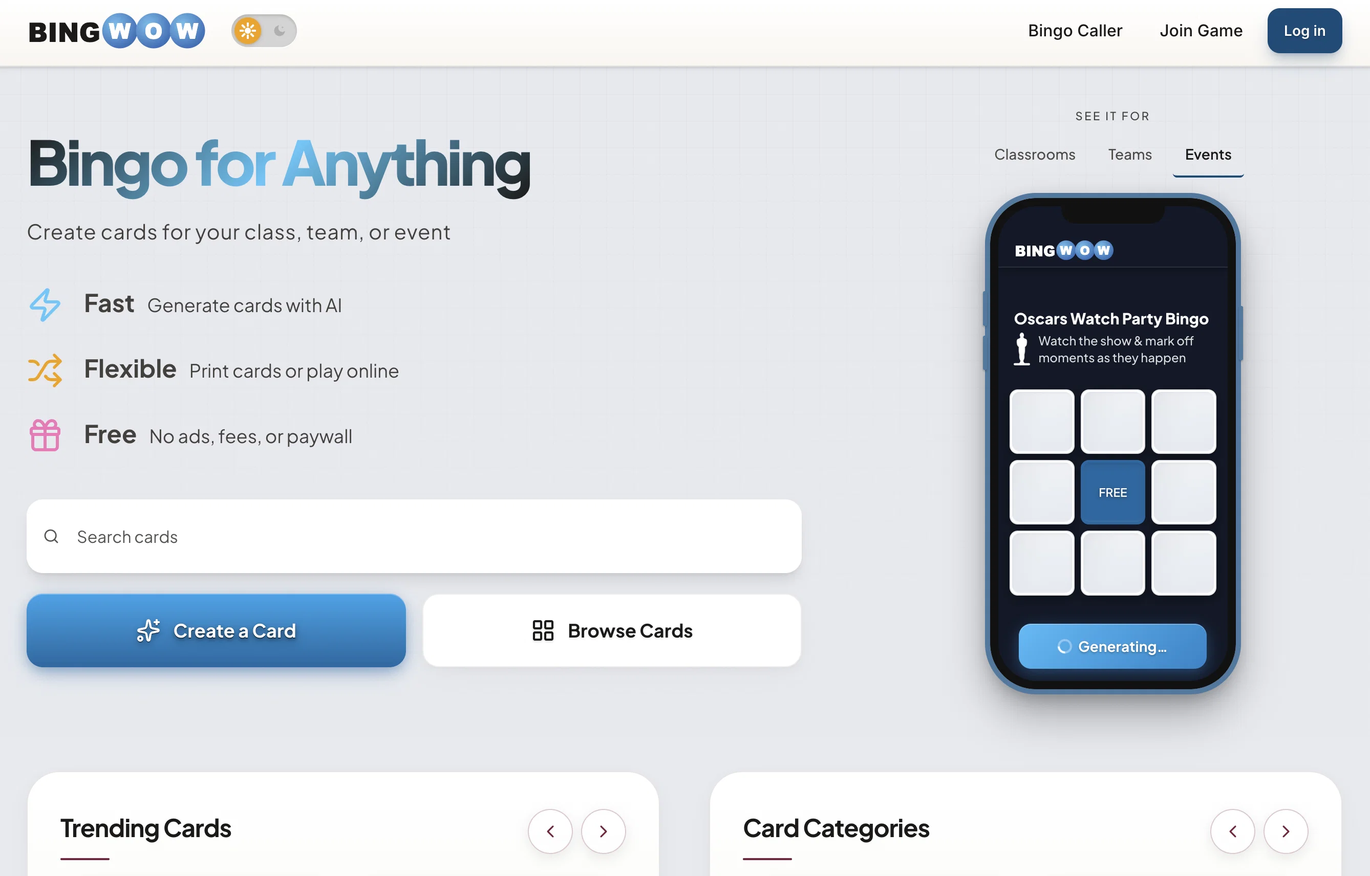 BingWow website