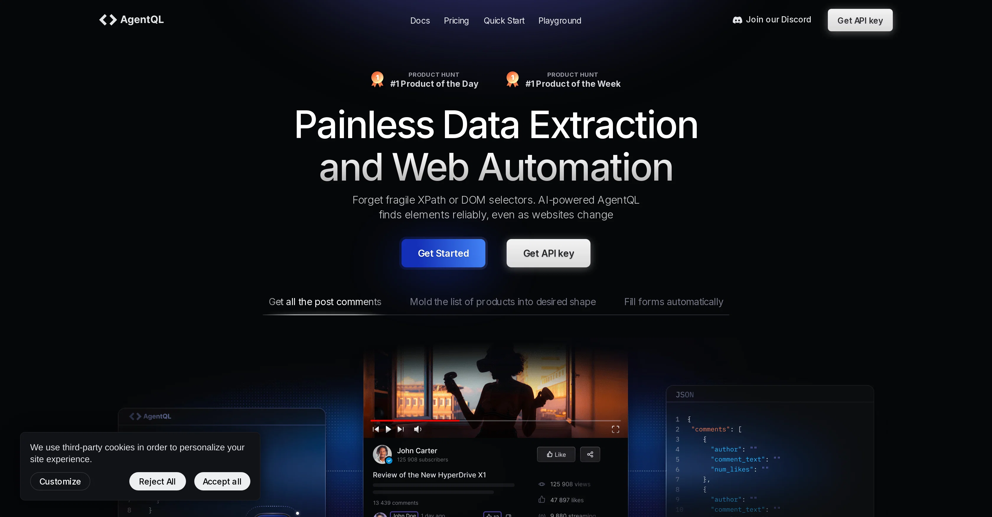AgentQL website