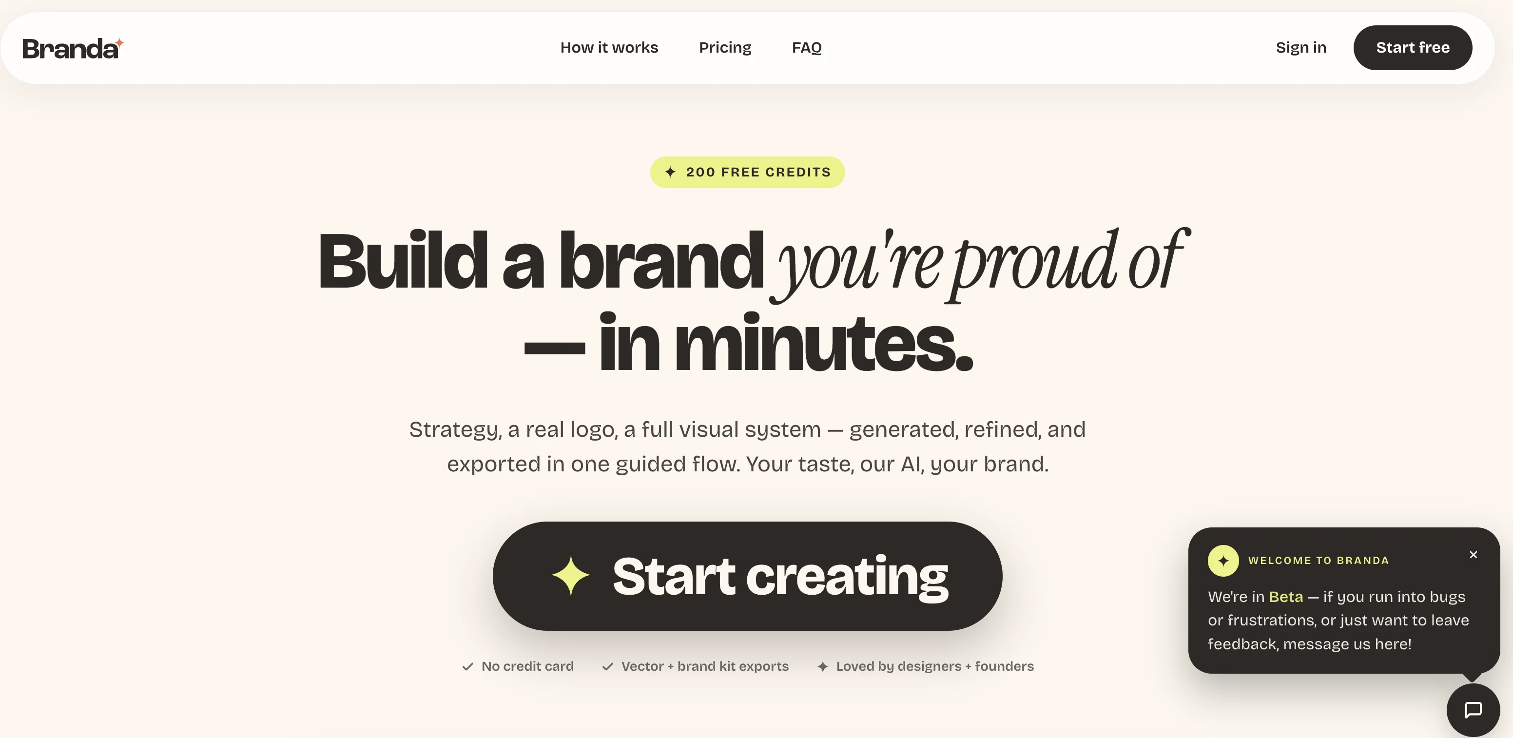 Branda website
