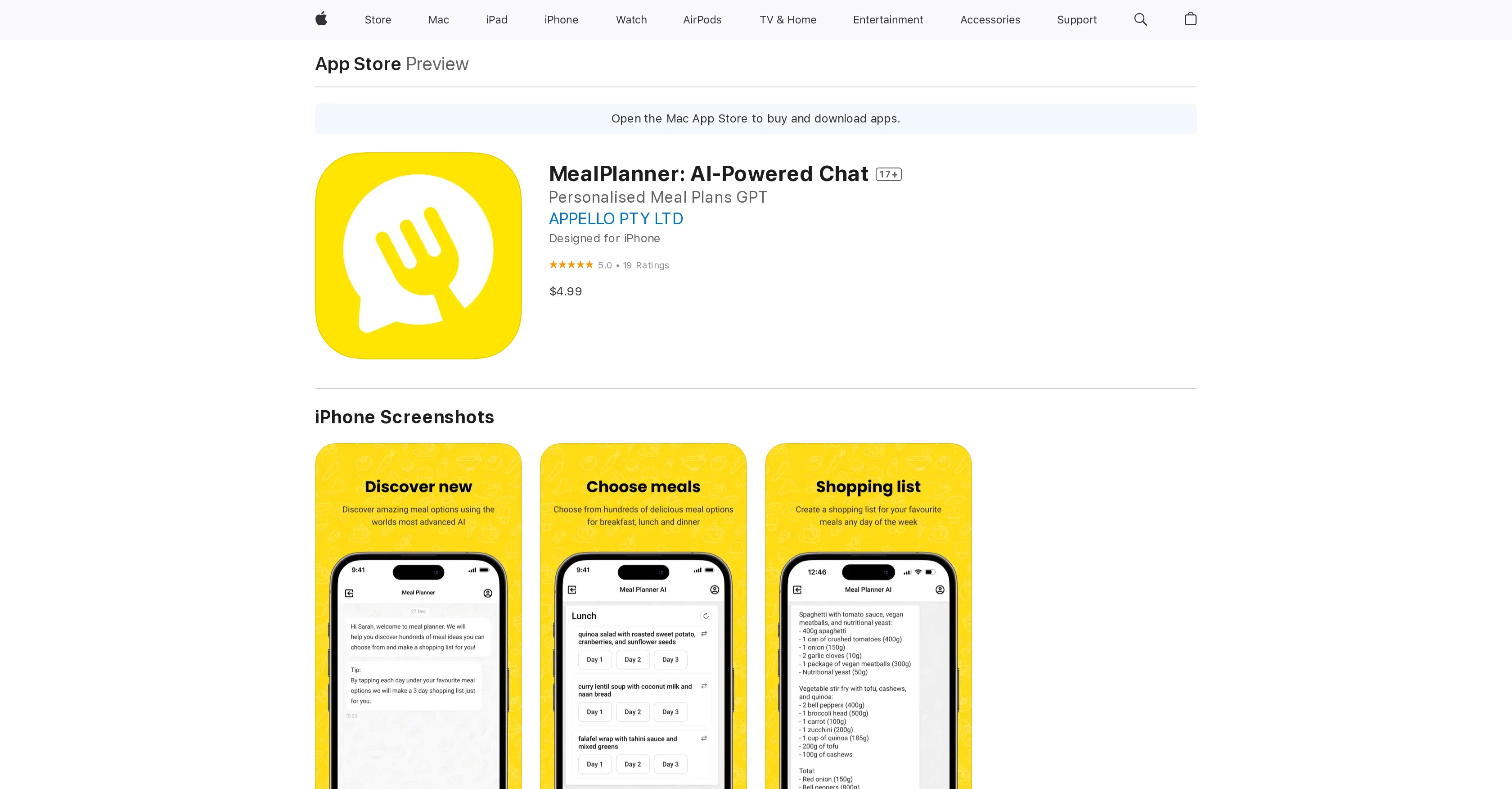 MealPlanner  website