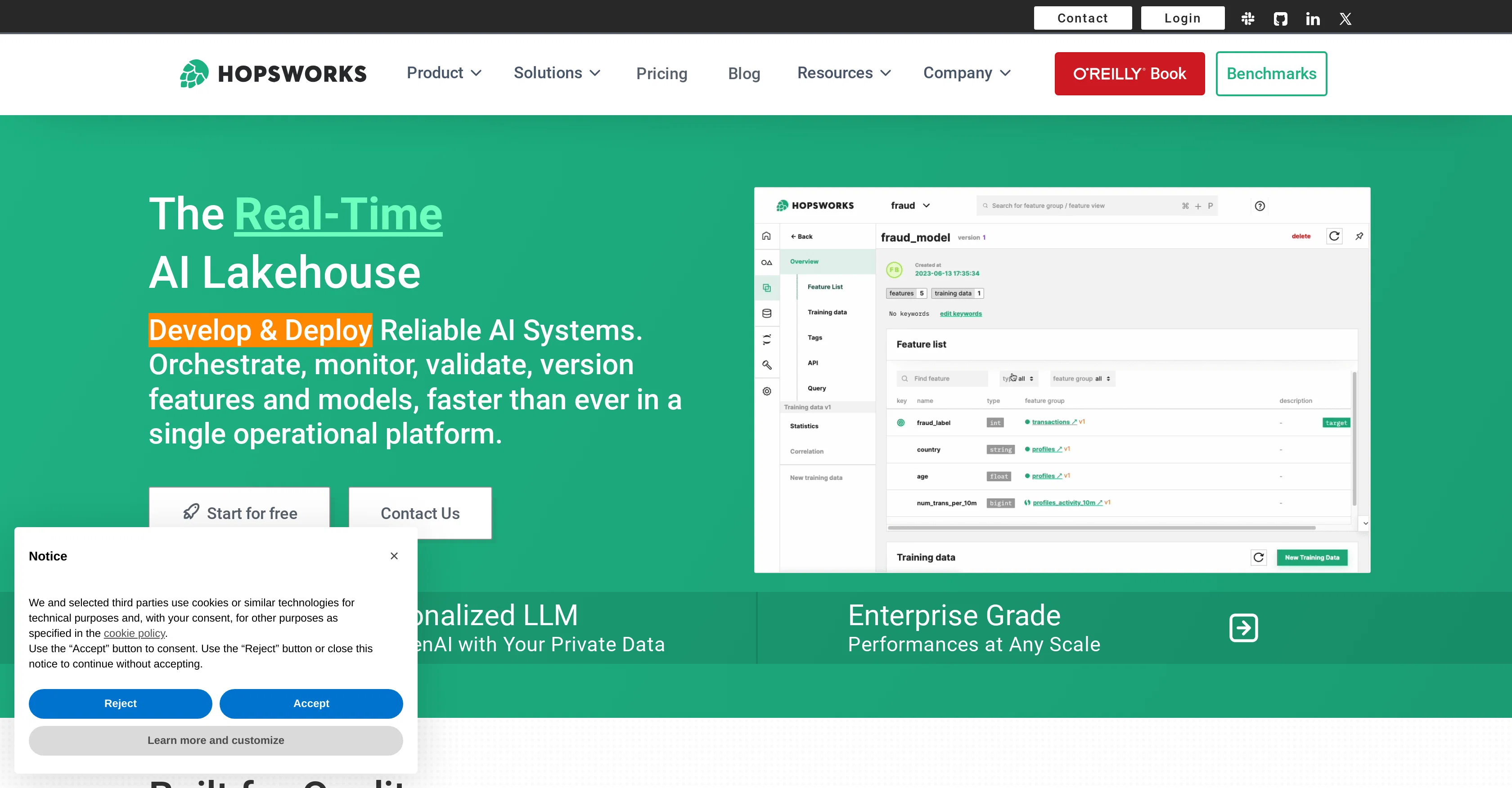 Hopsworks website