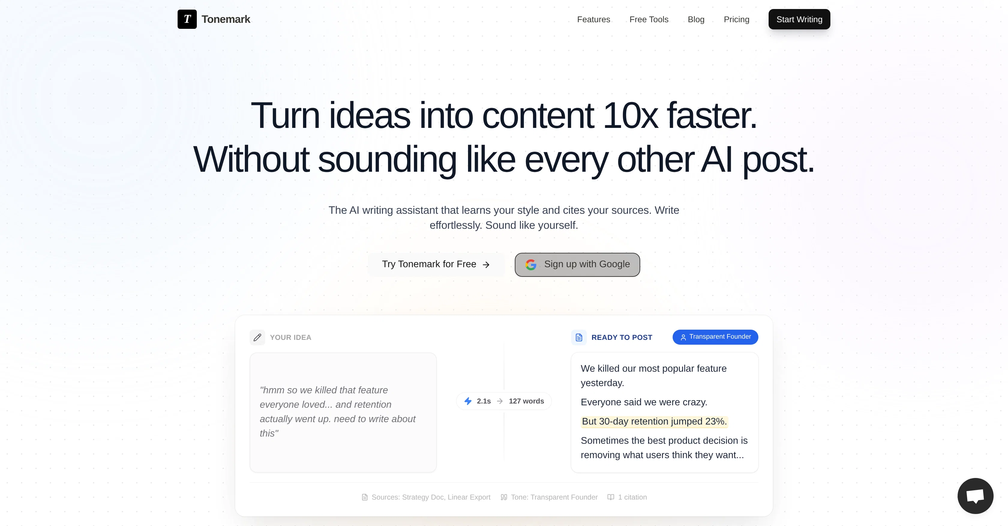 Tonemark website