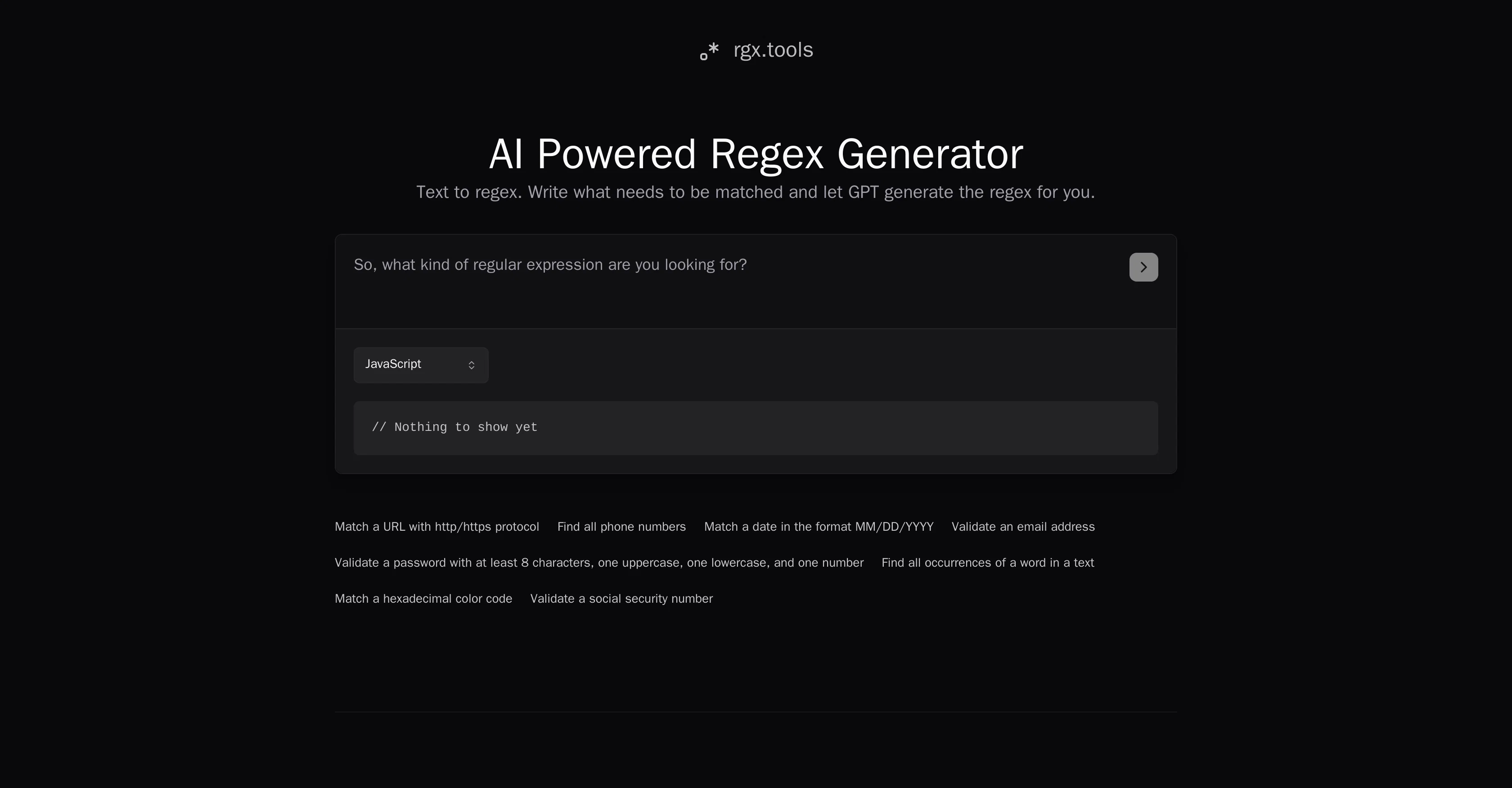 RGX Tools website