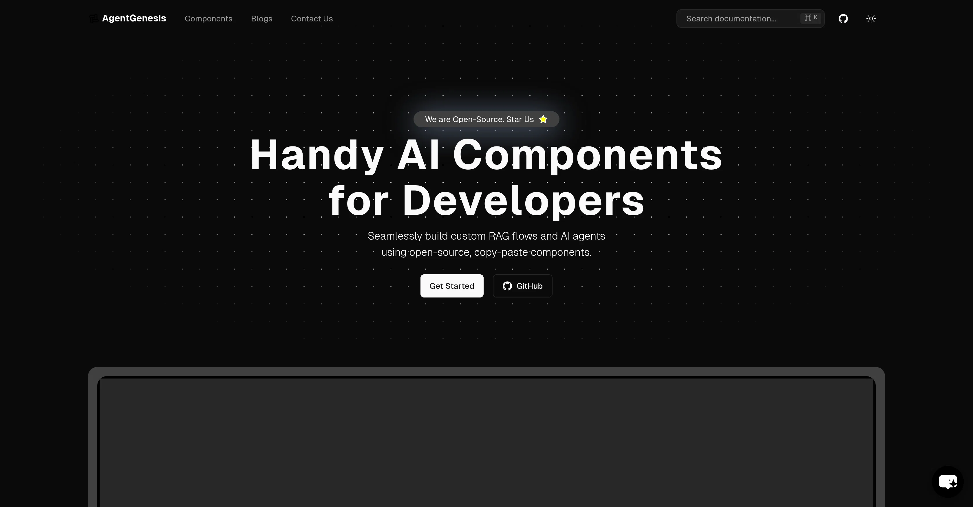 AgentGenesis website