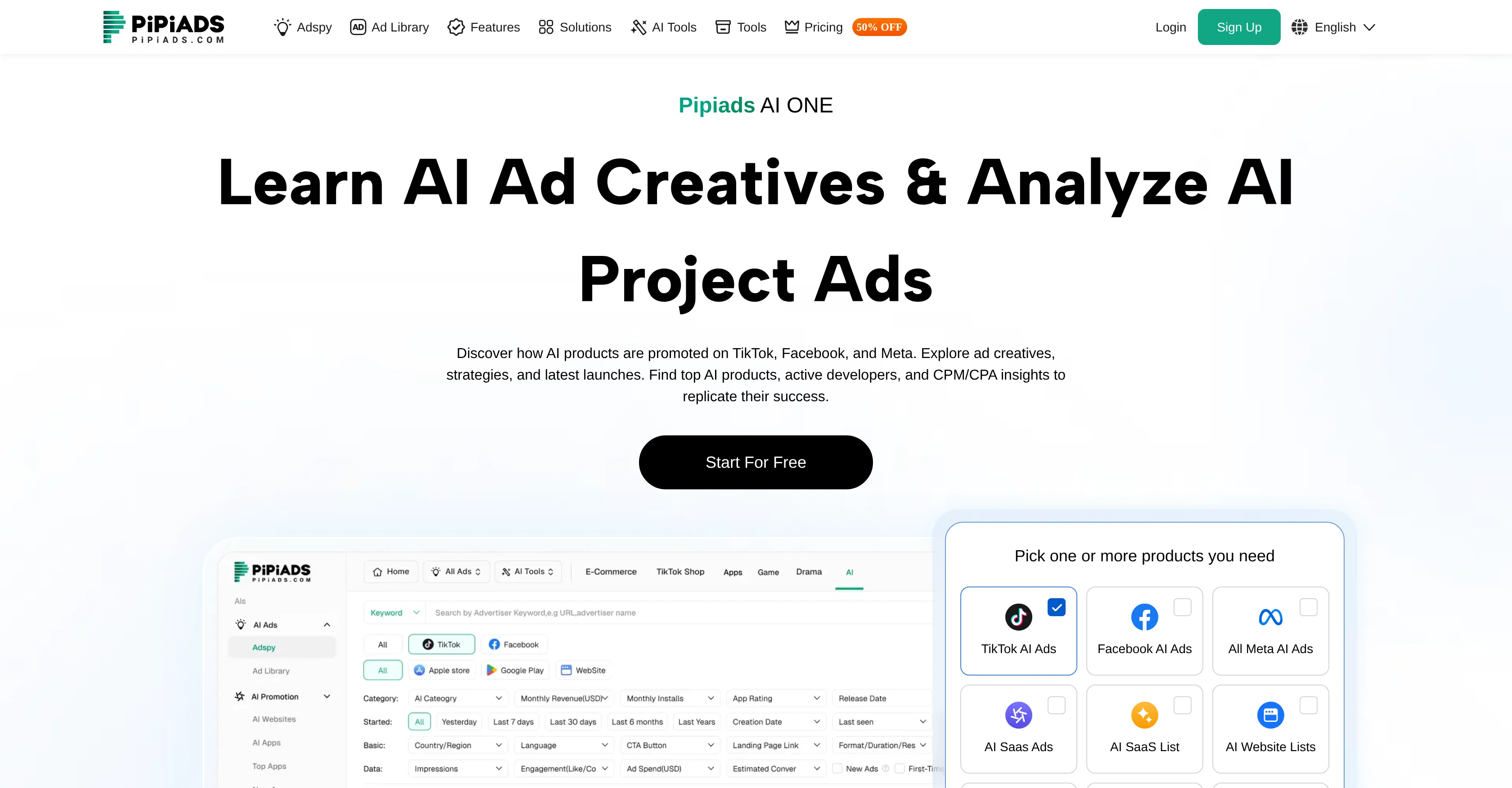 Pipiads website
