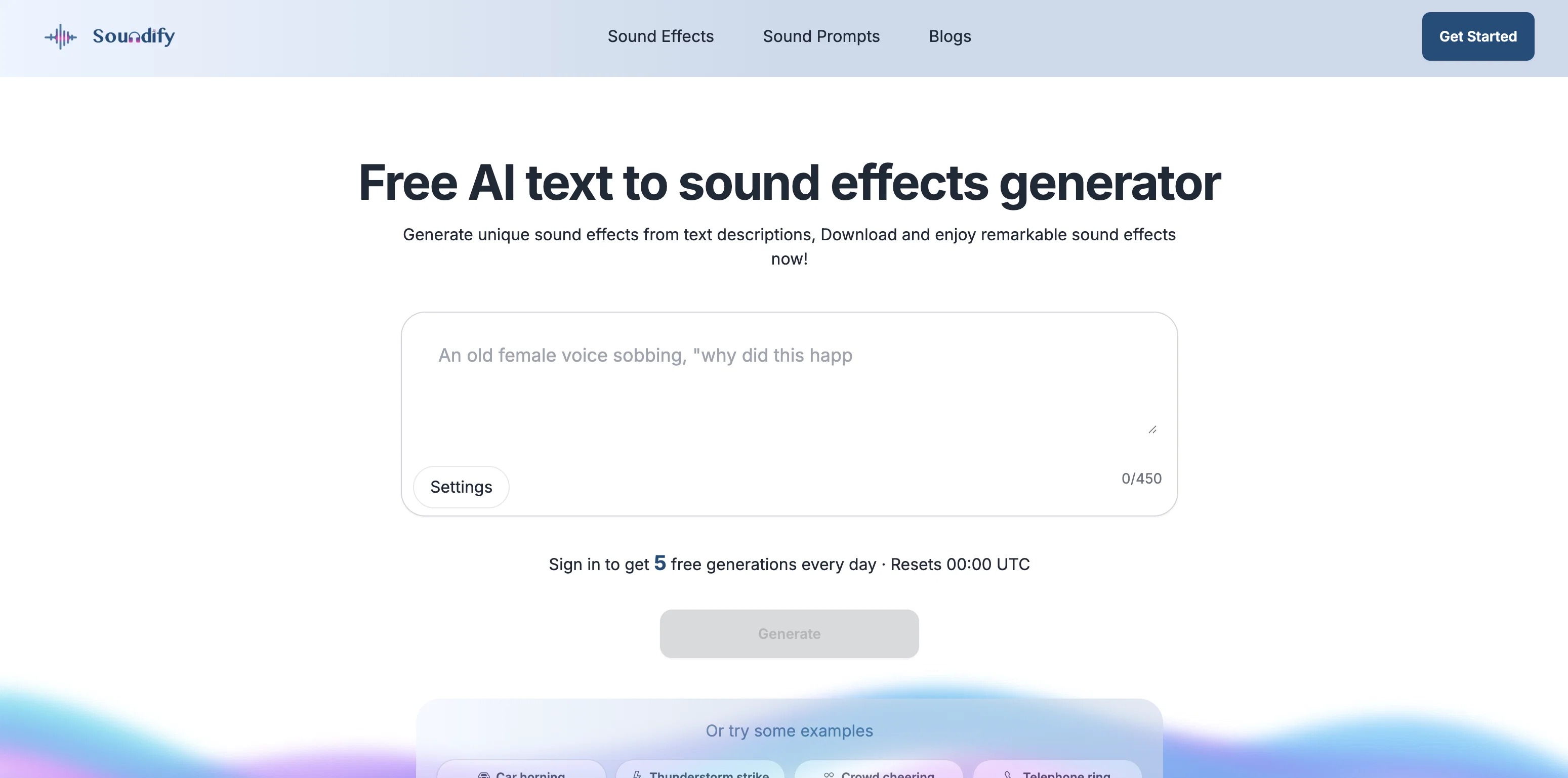 Soundify website