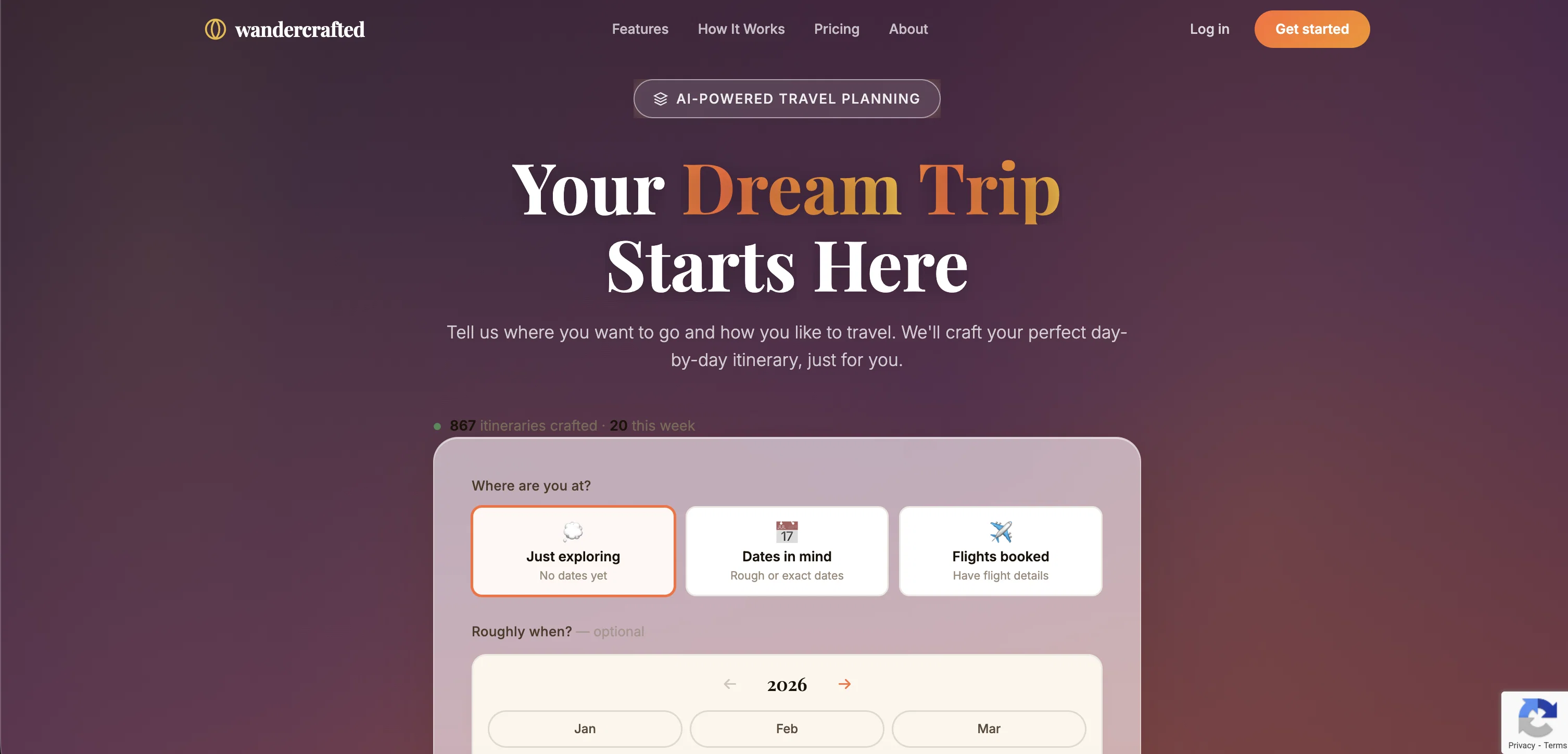 Wandercrafted website
