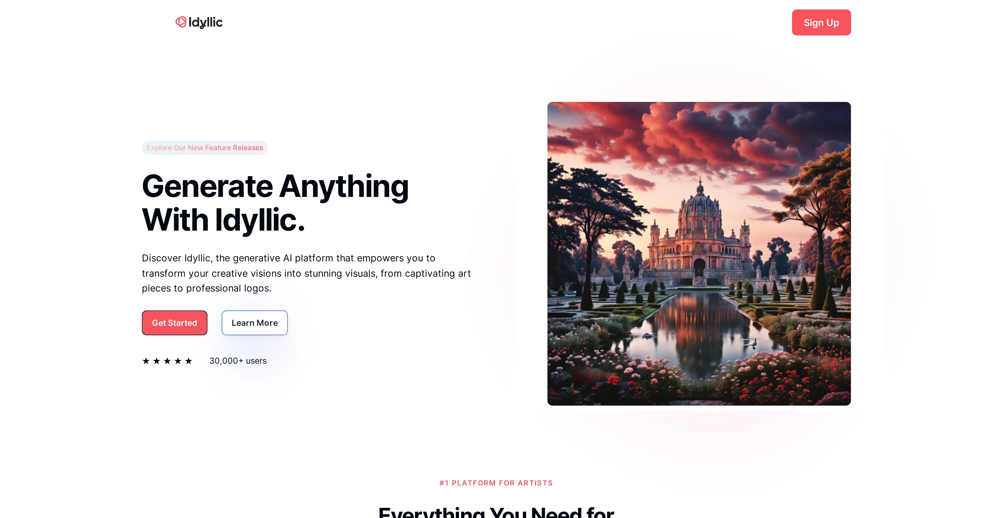 Idyllic website