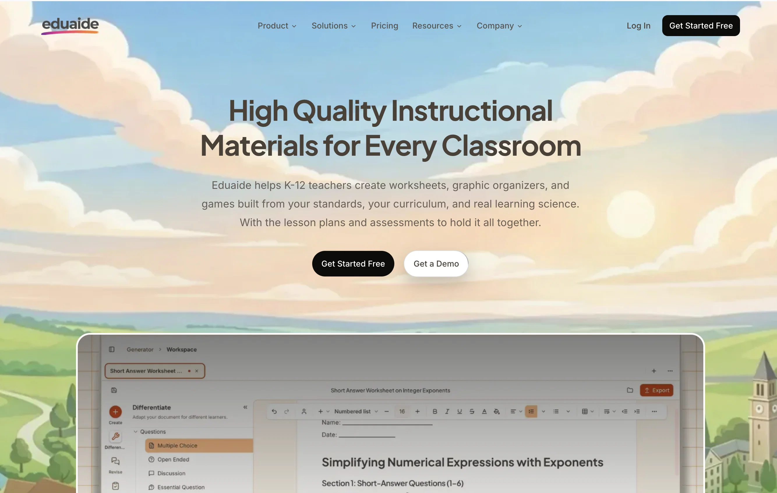 Eduaide website
