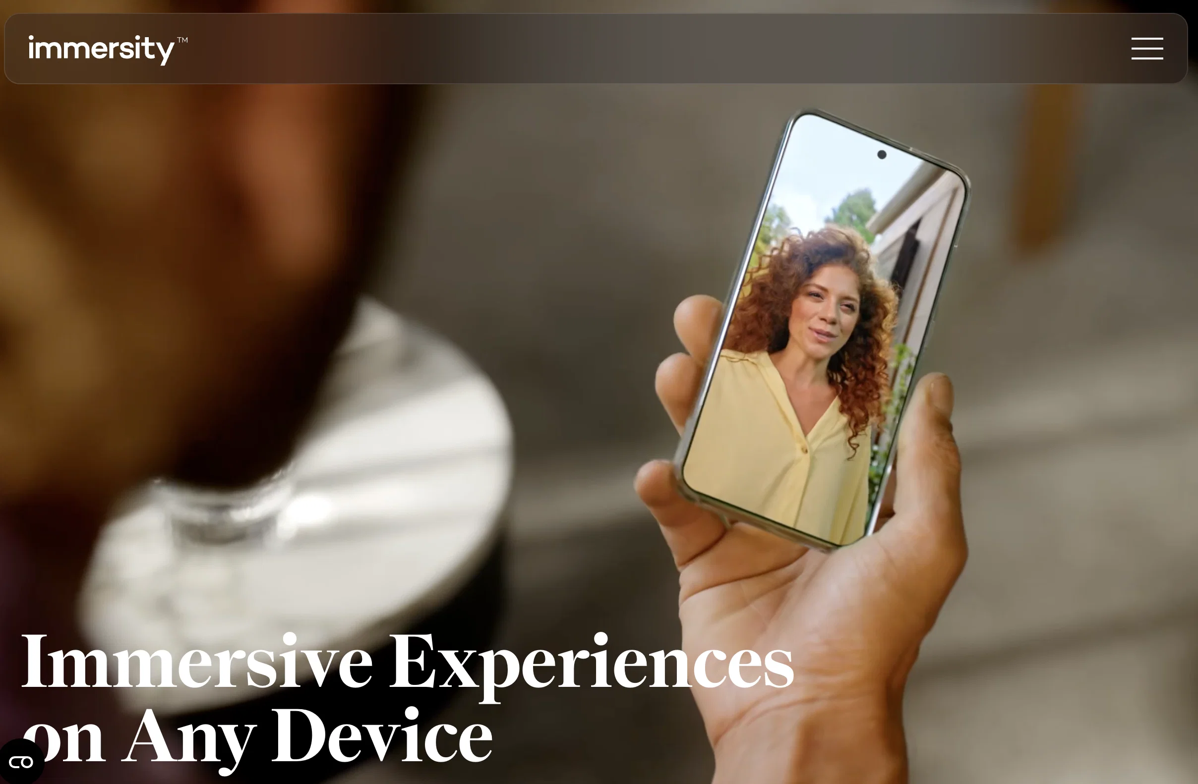 Immersity AI website
