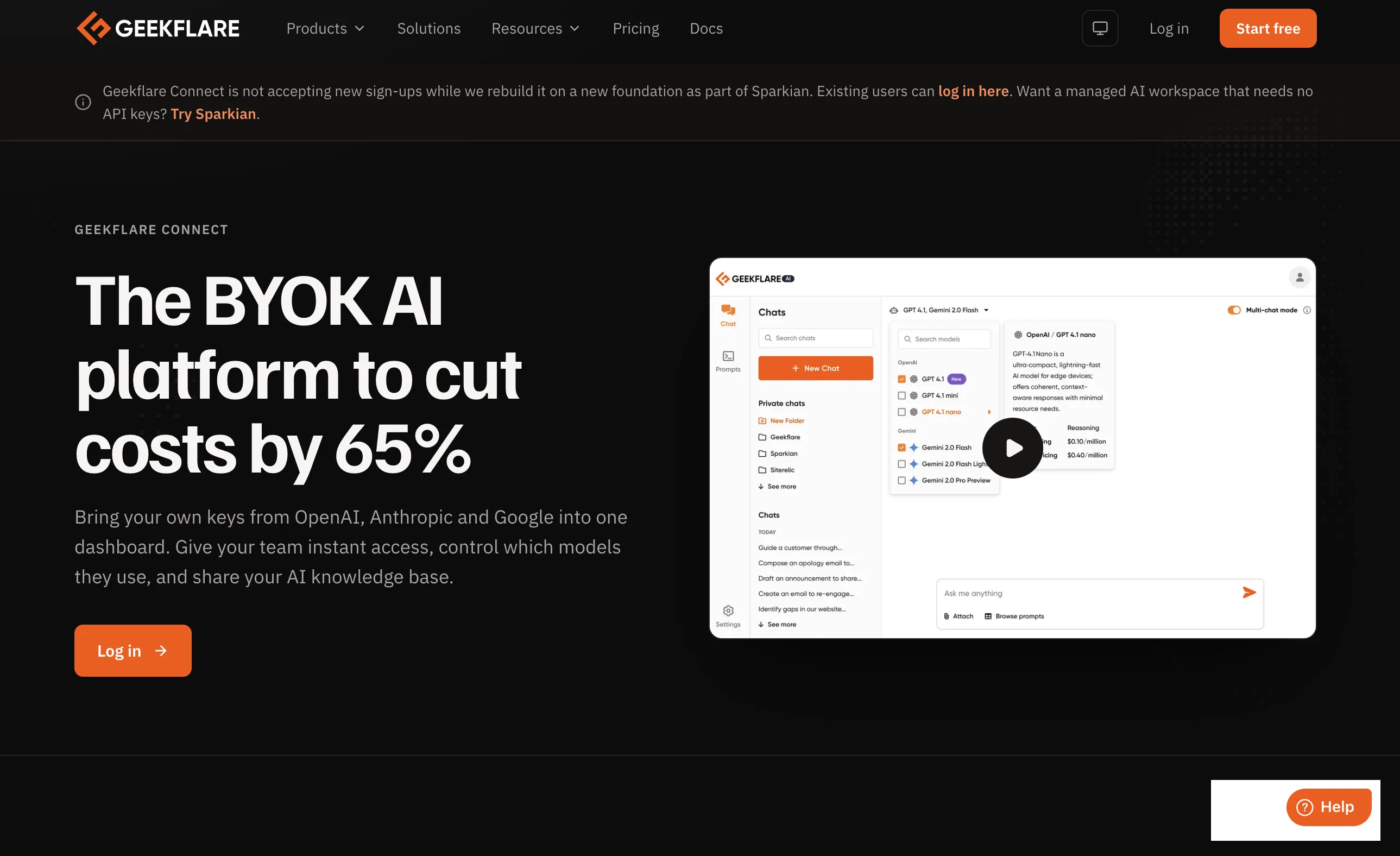 Geekflare Connect website