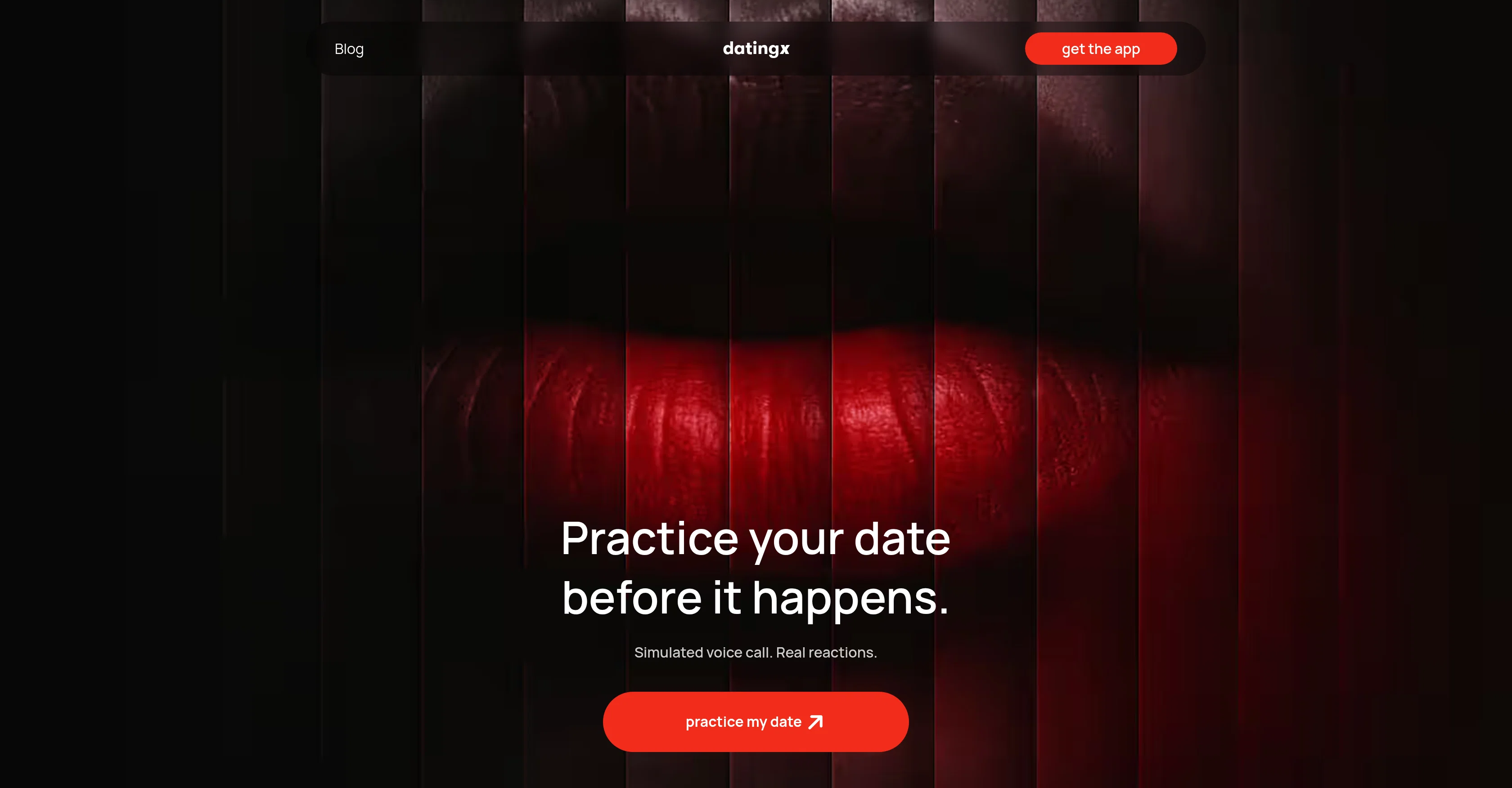 DatingX - Practice Virtual Date website