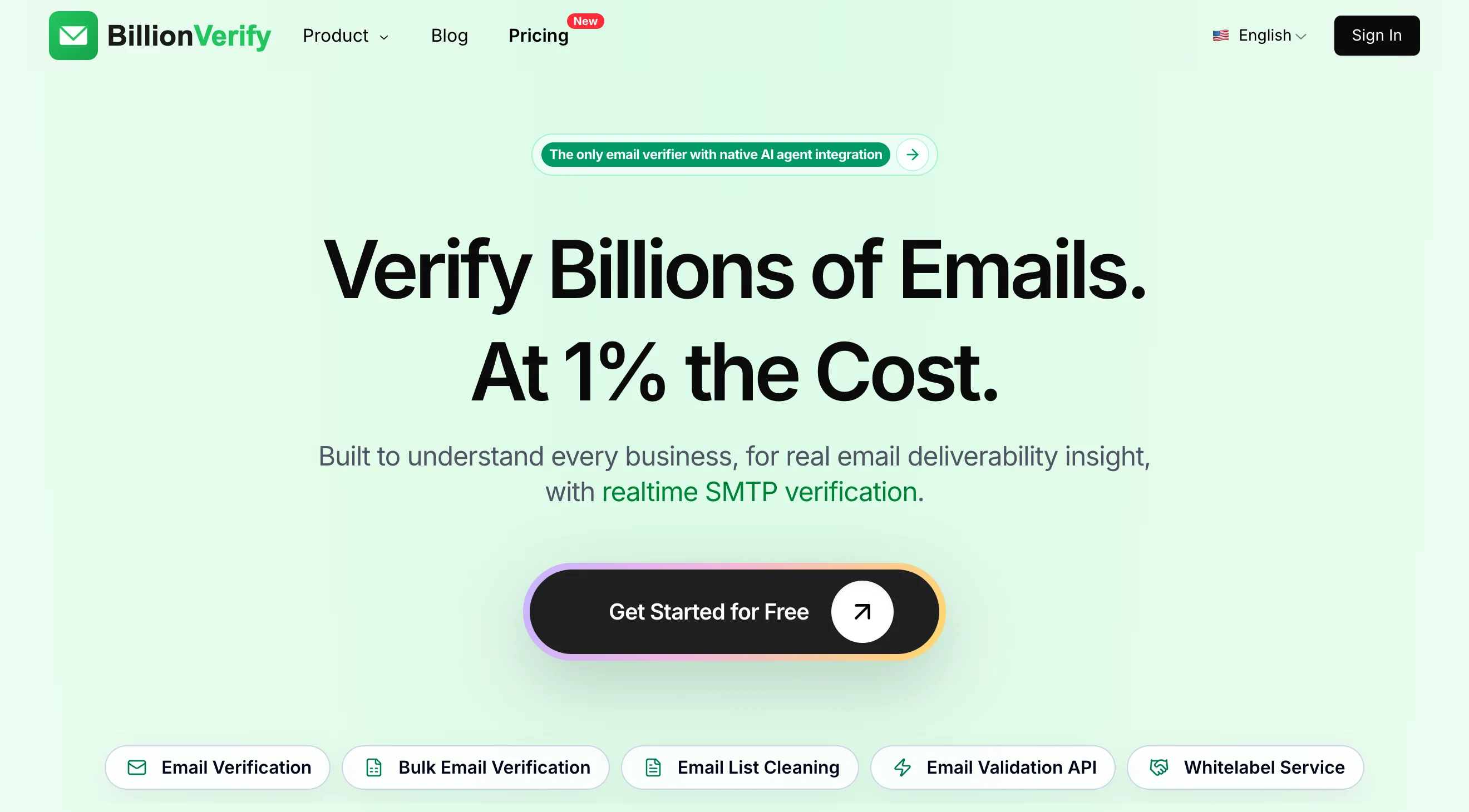 BillionVerify website
