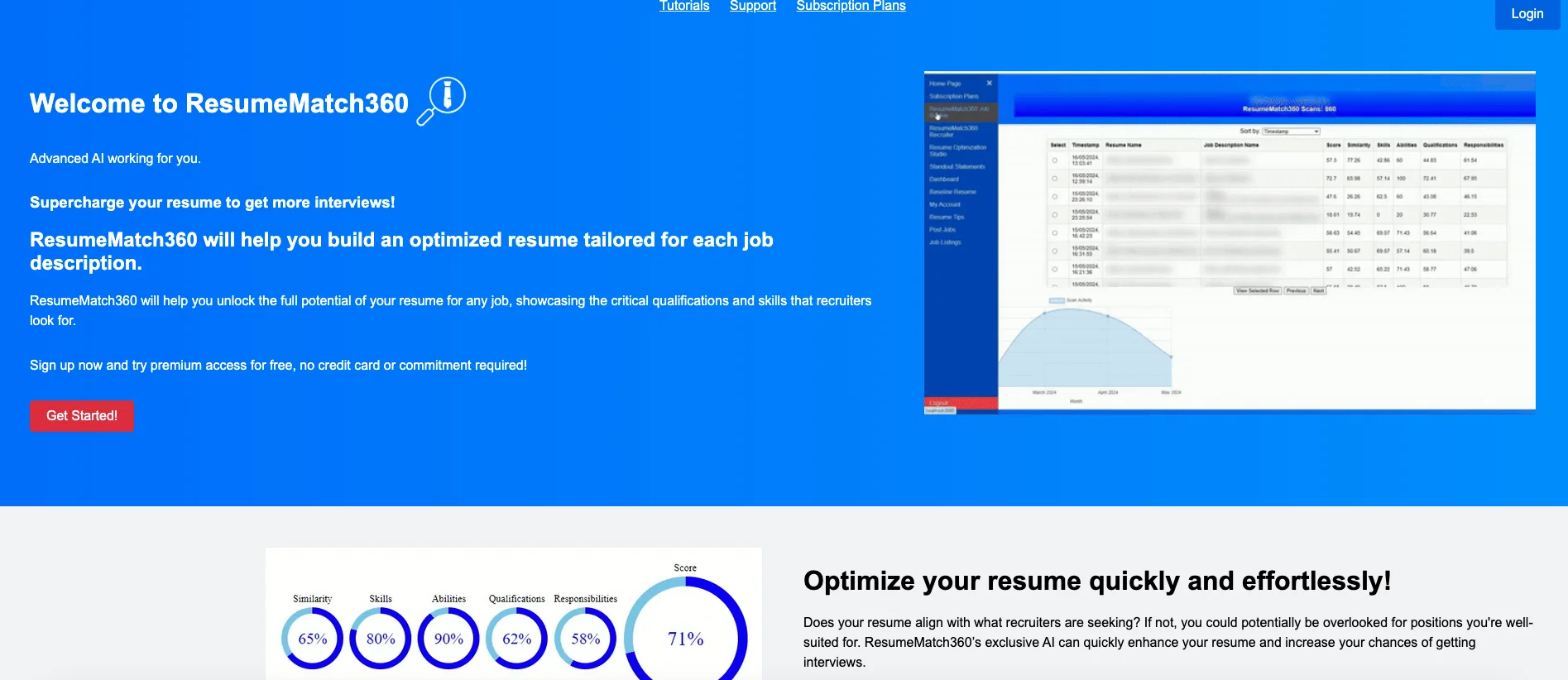 ResumeMatch360 website