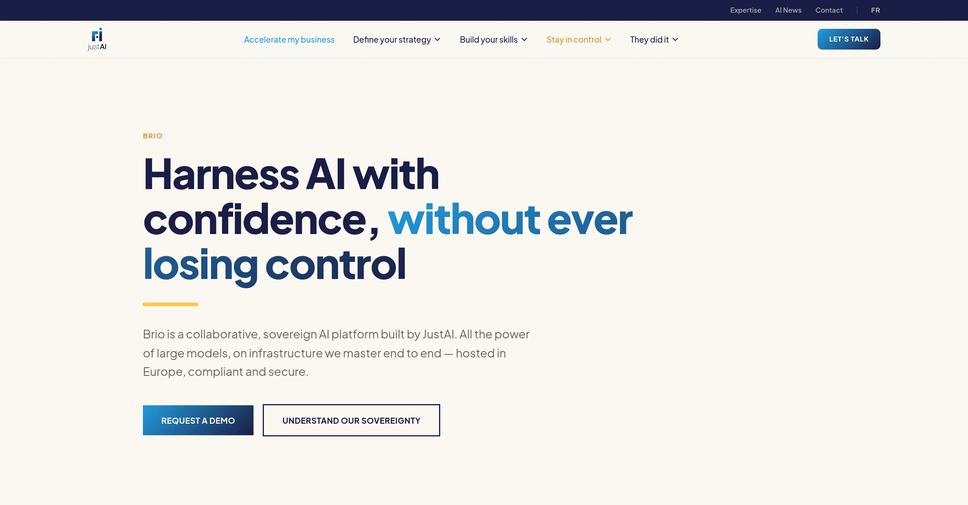 Brio website