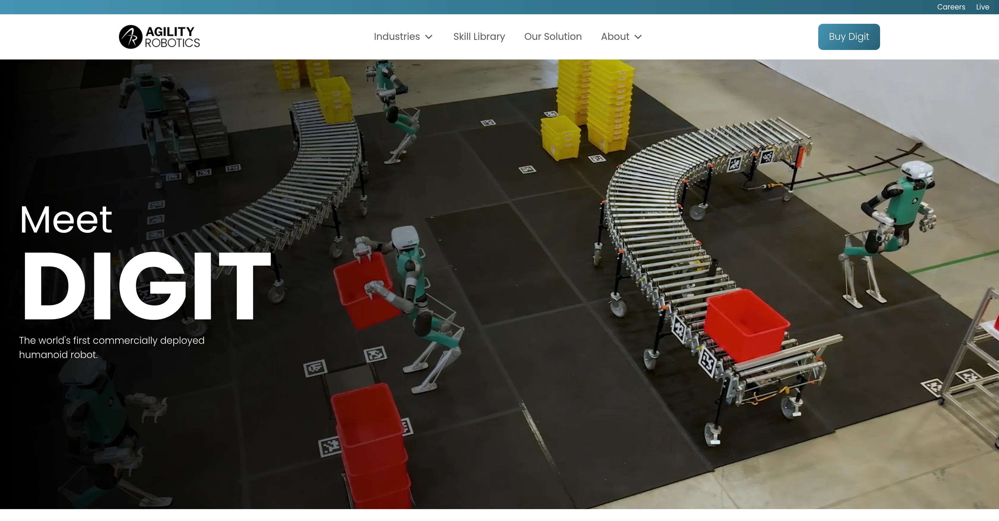 Agility Robotics website