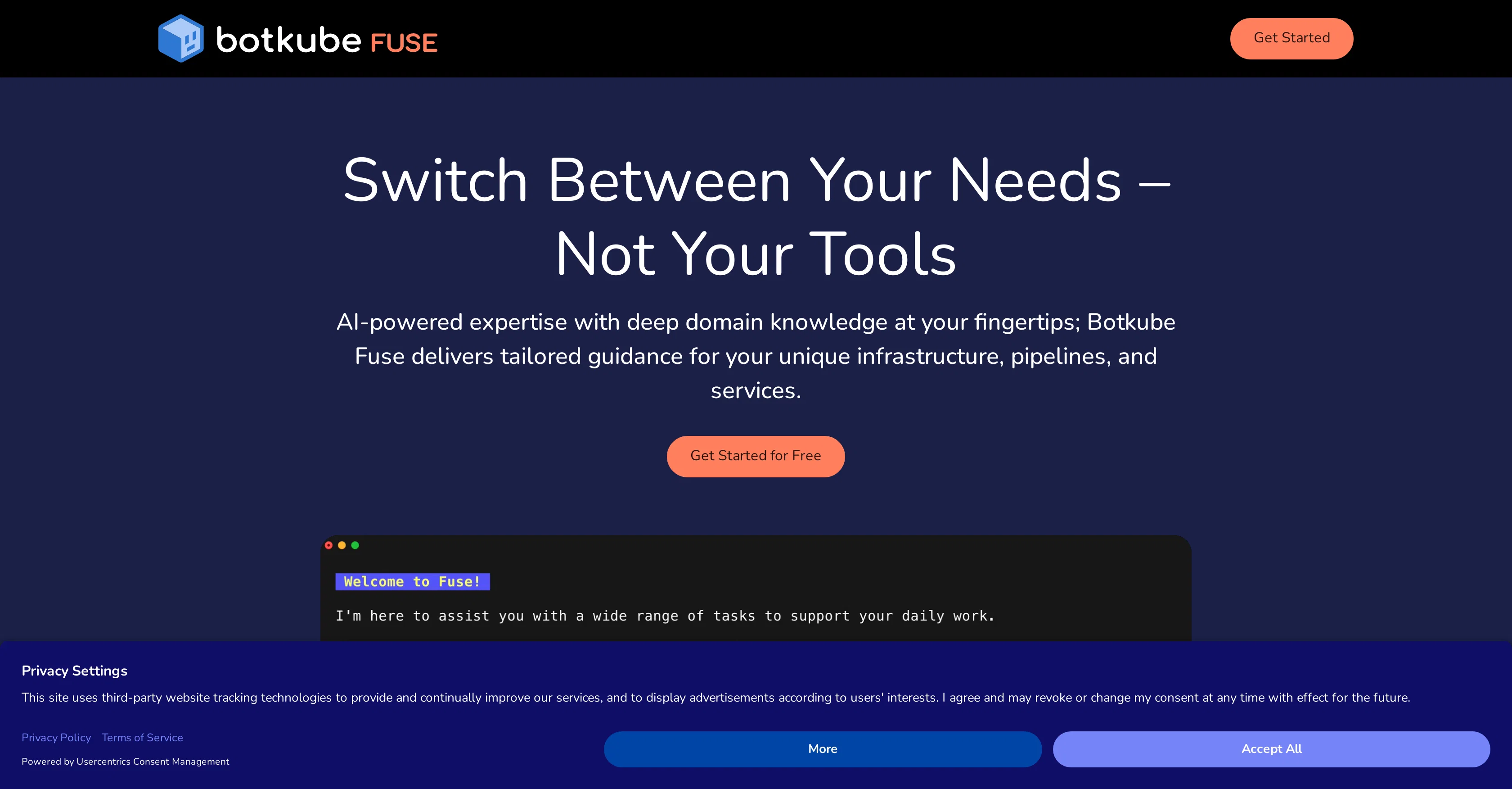 BotKube Fuse website
