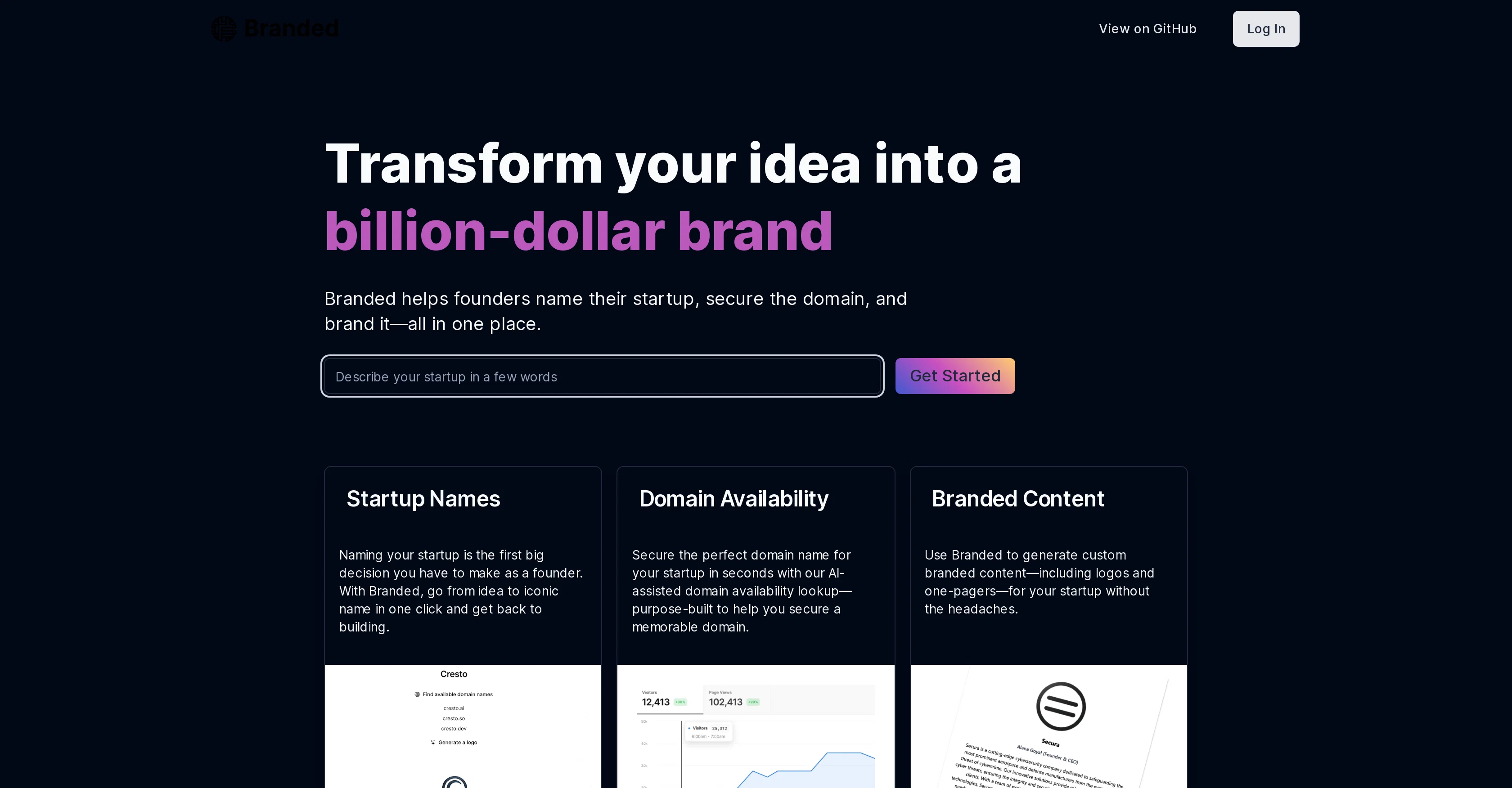 Branded website