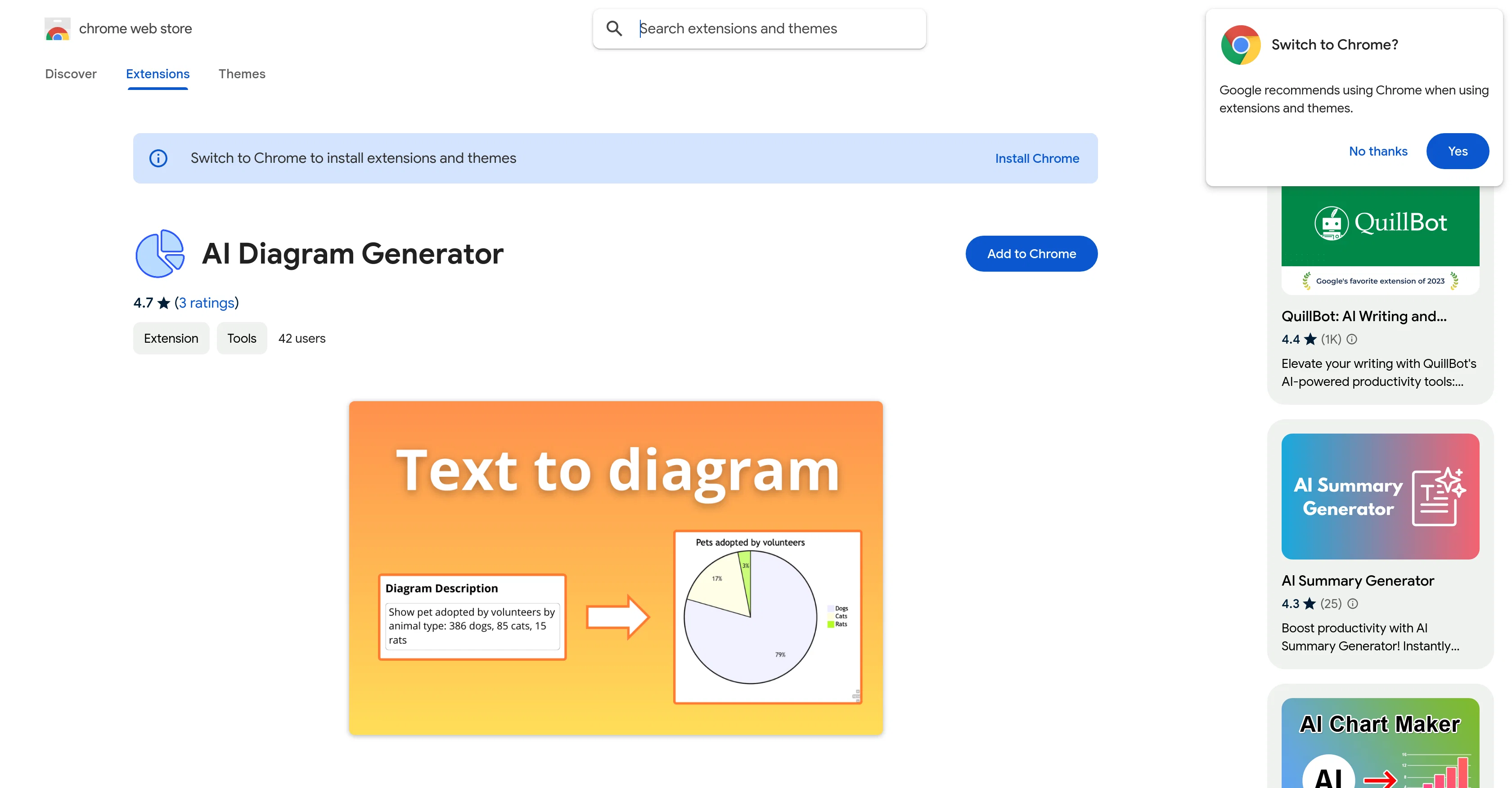 AI Diagram Generator website