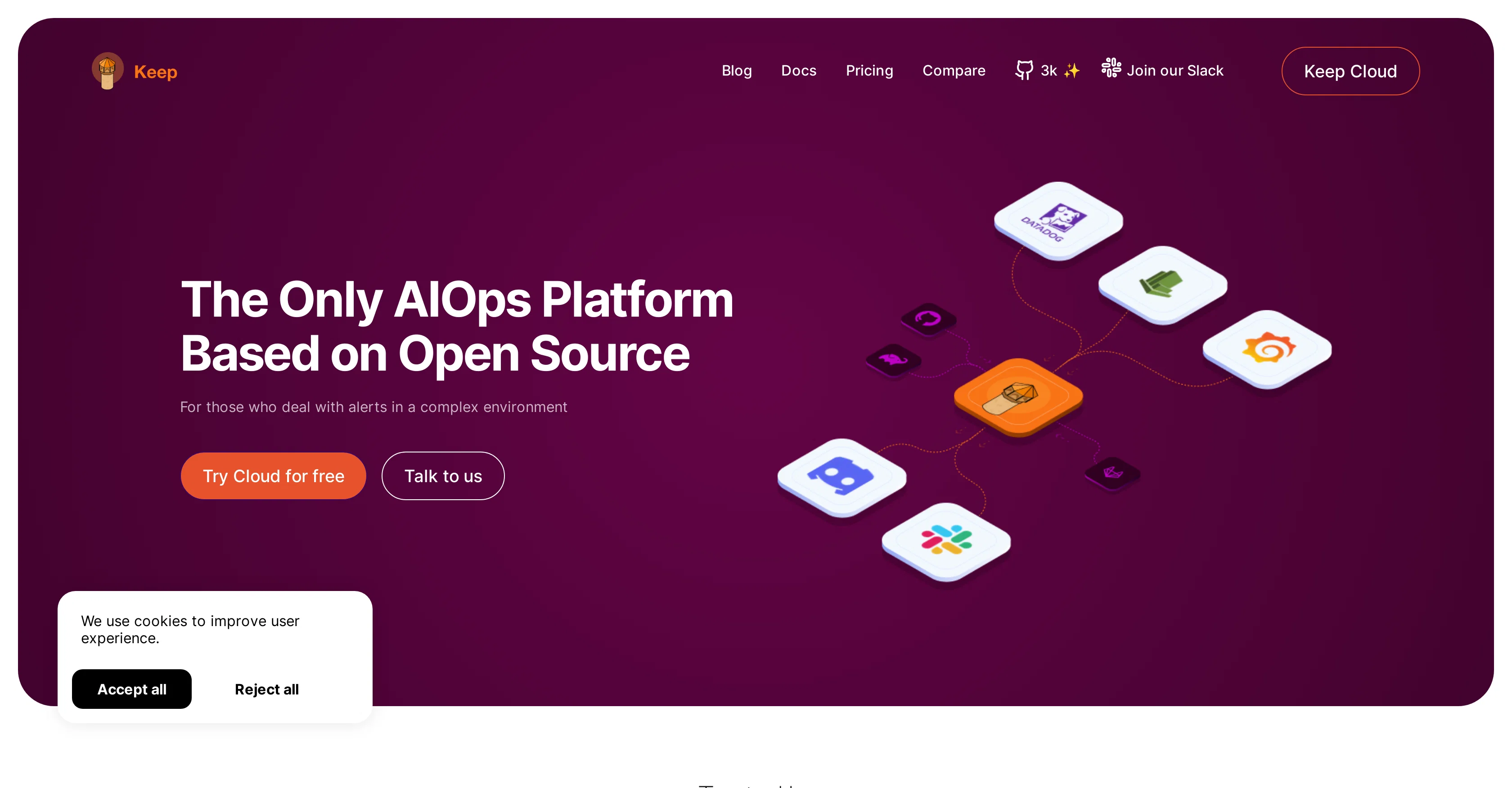 KeepHQ website