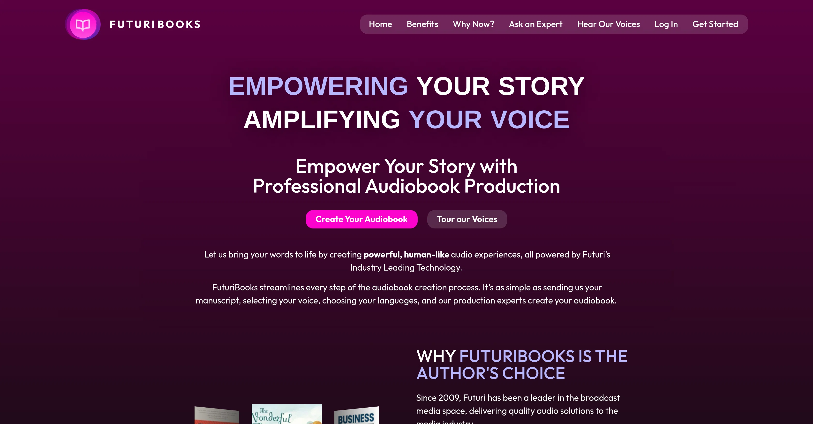 FuturiBooks website