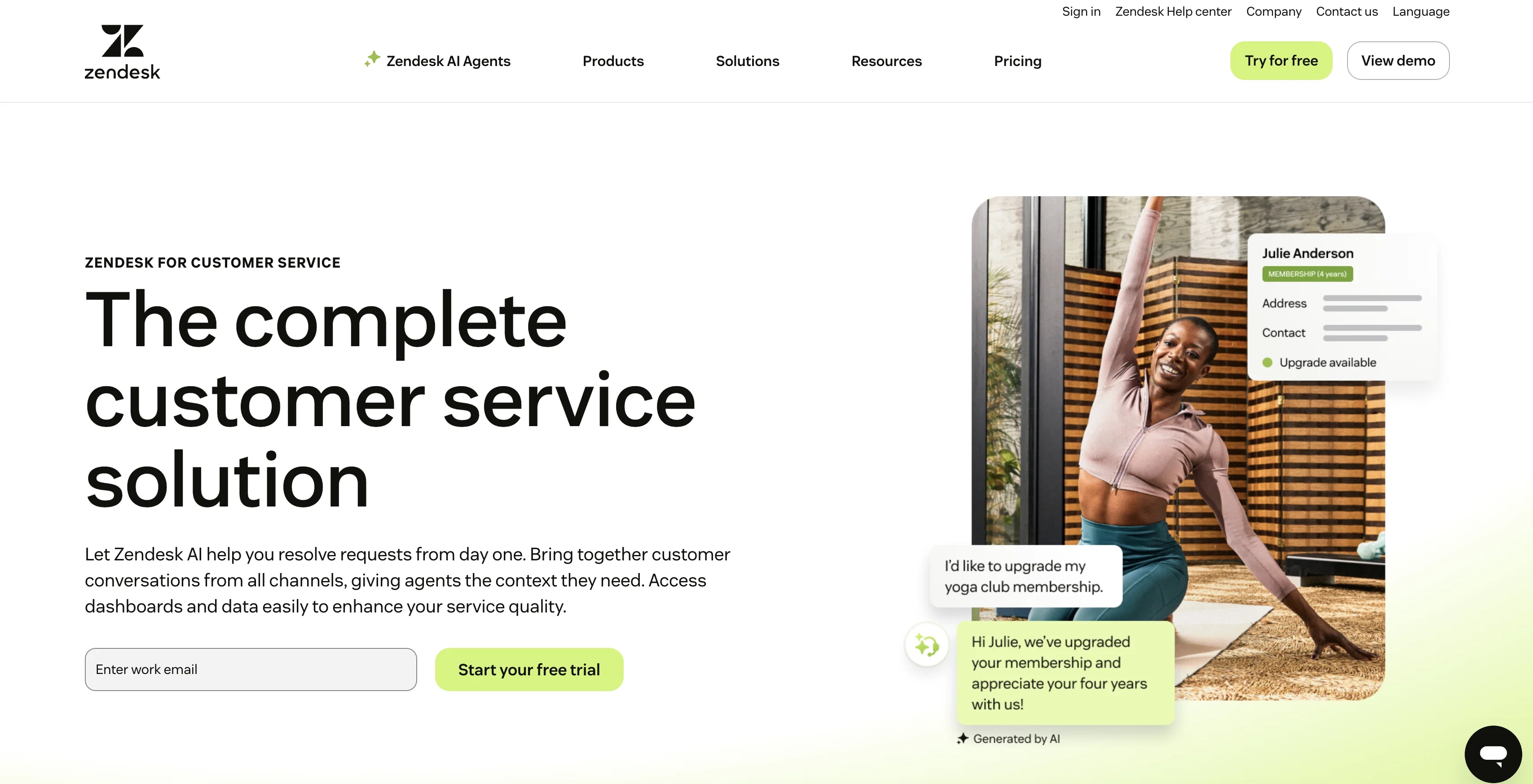 Zendesk | Service website