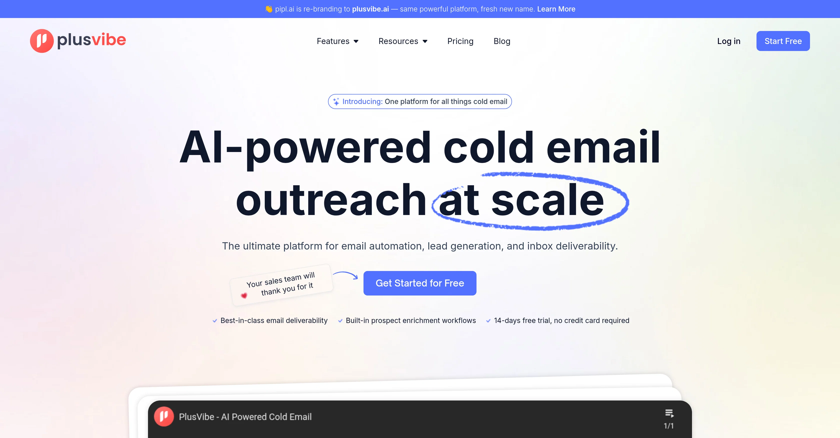 PlusVibe website
