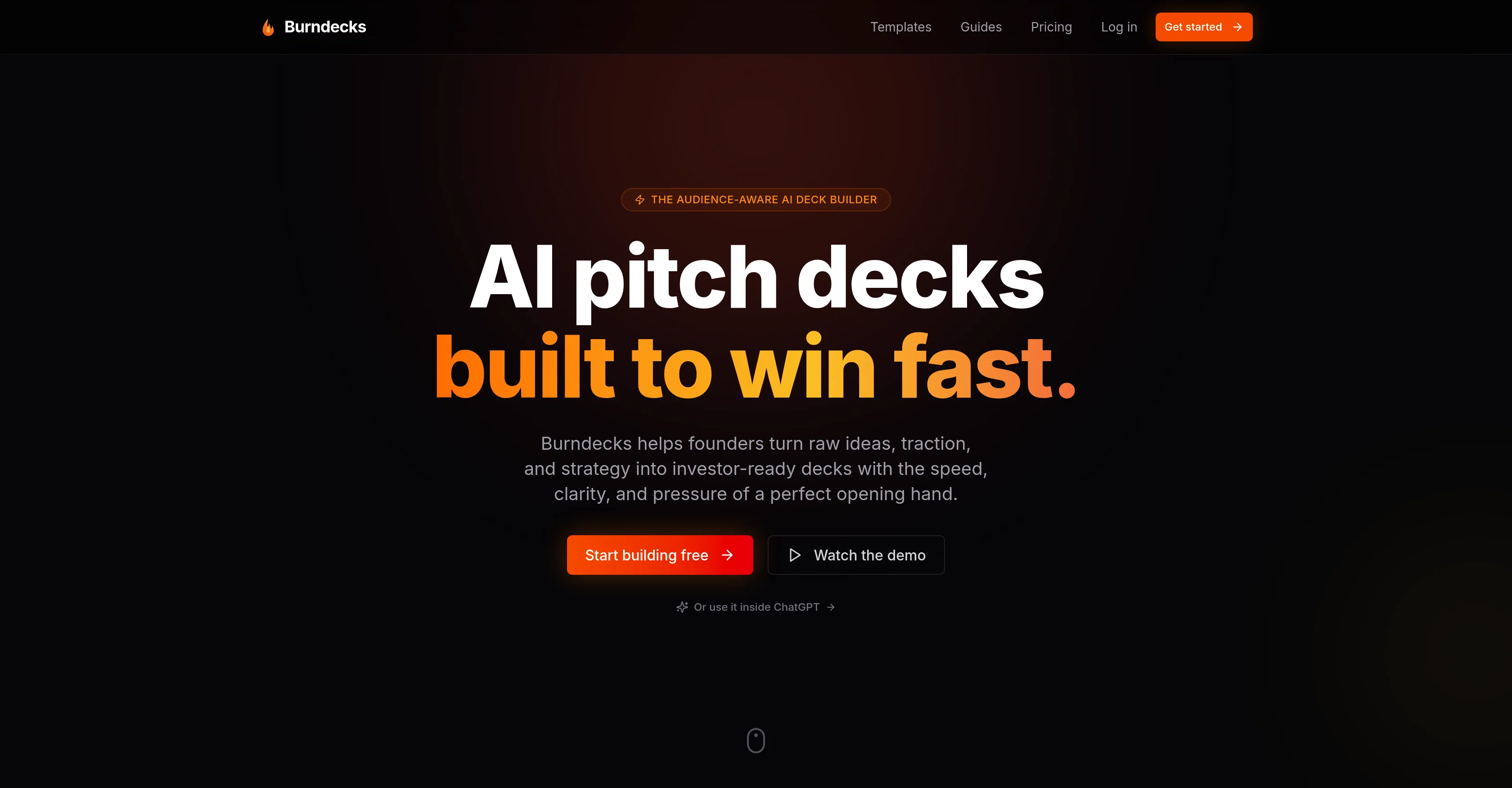 Burndecks website