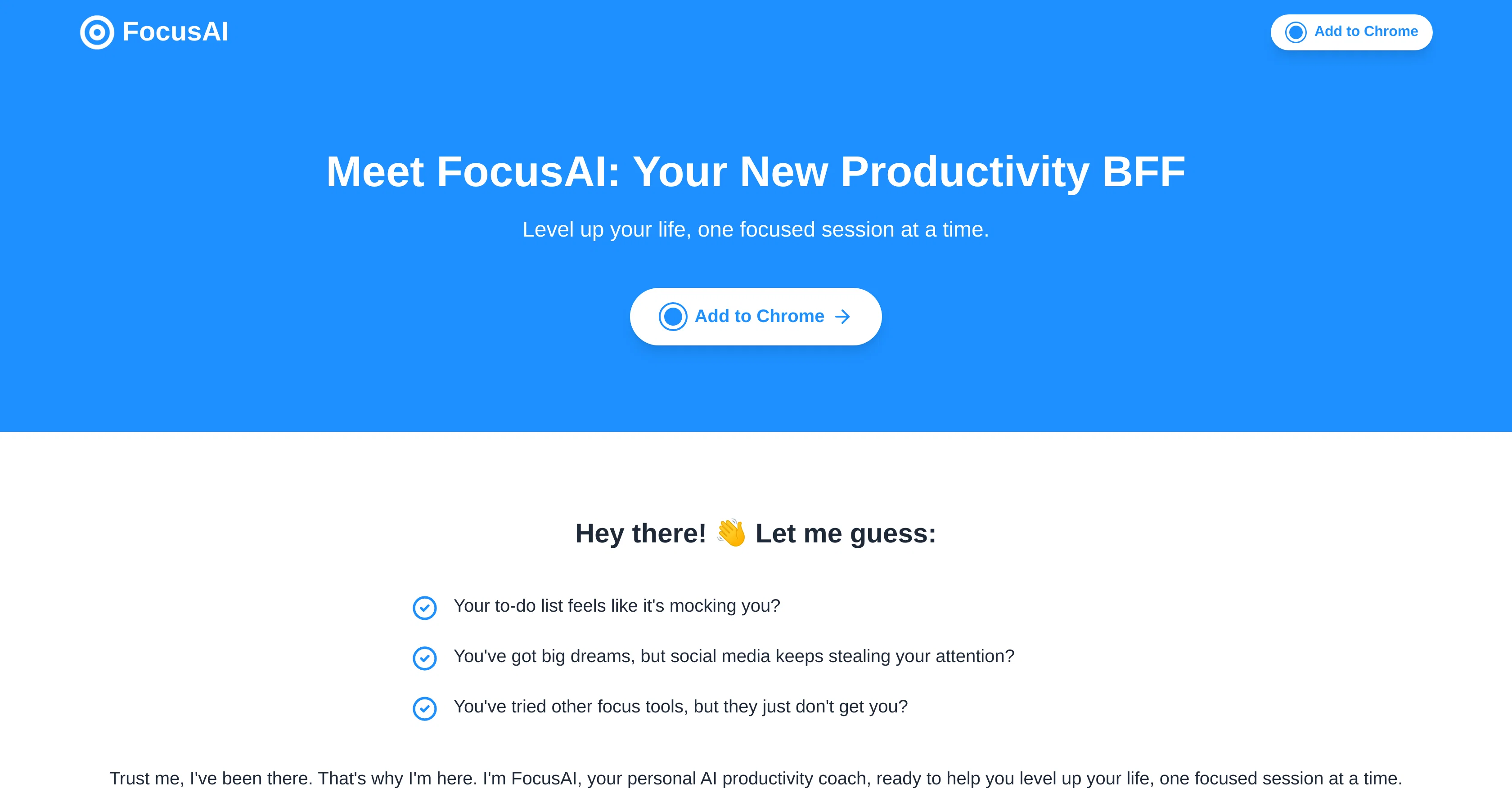 FocusAI website