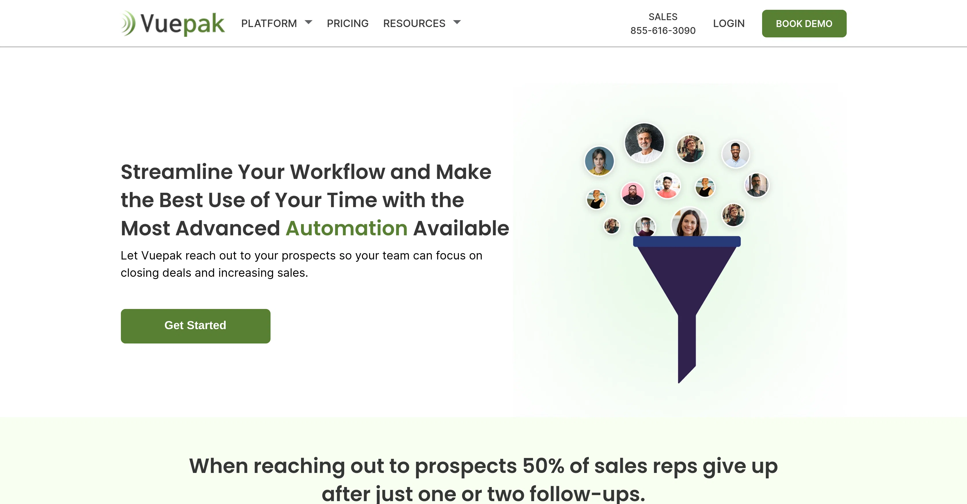 Vuepak website