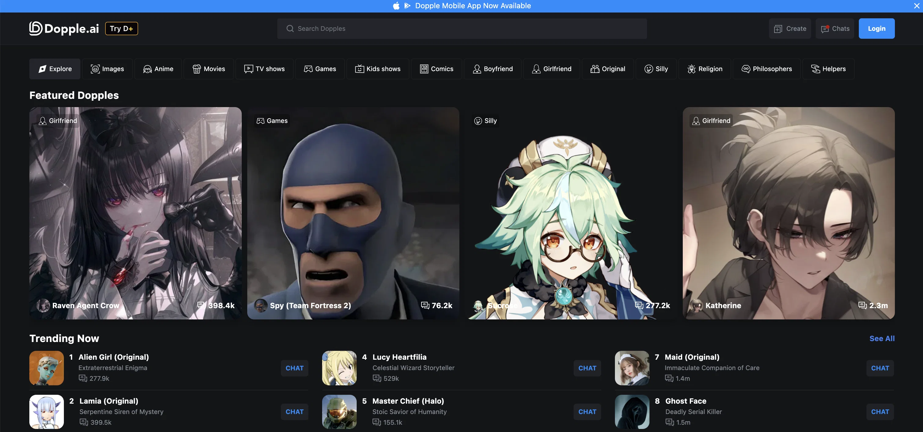 Dopple website