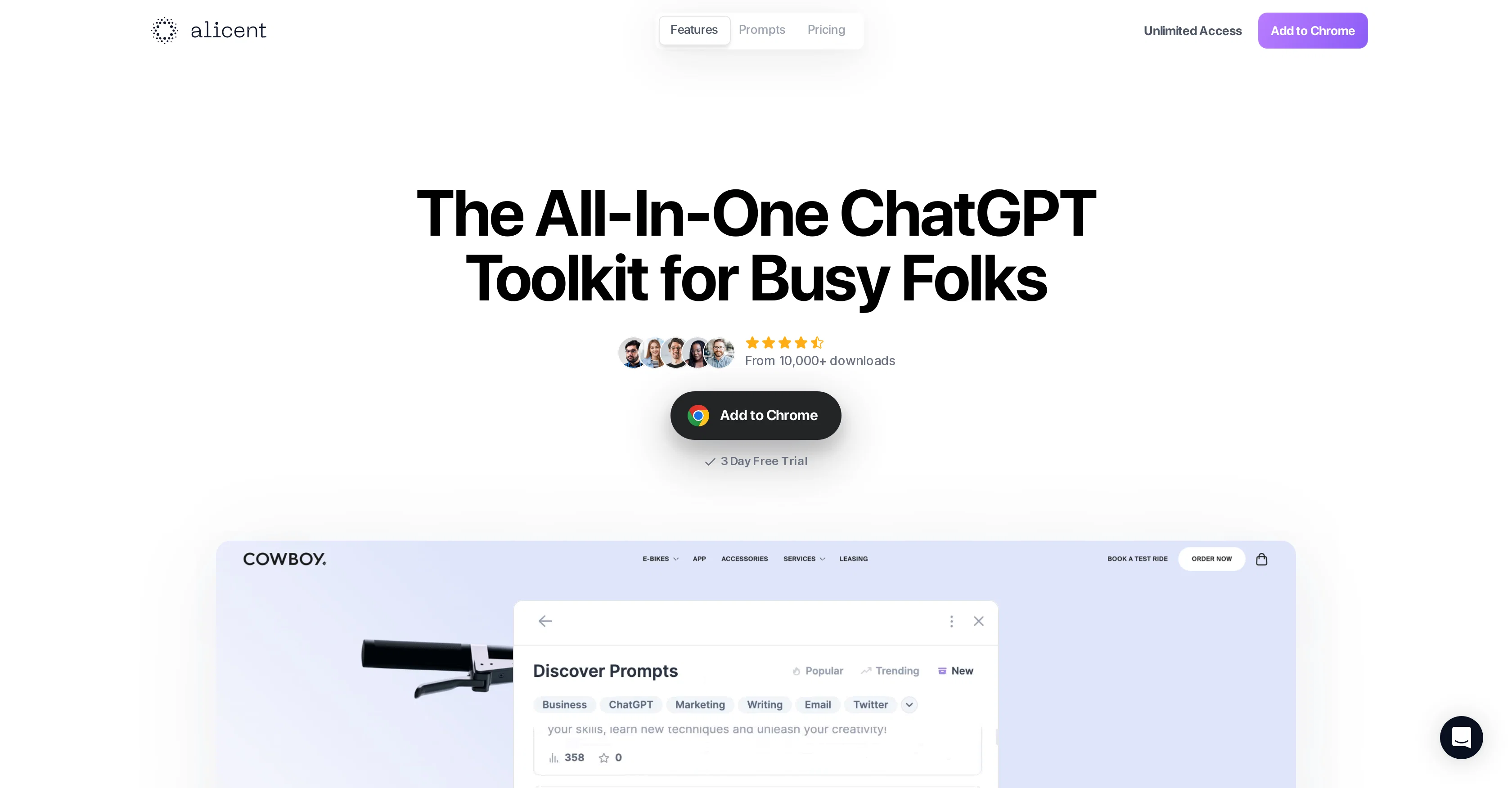 Alicent website