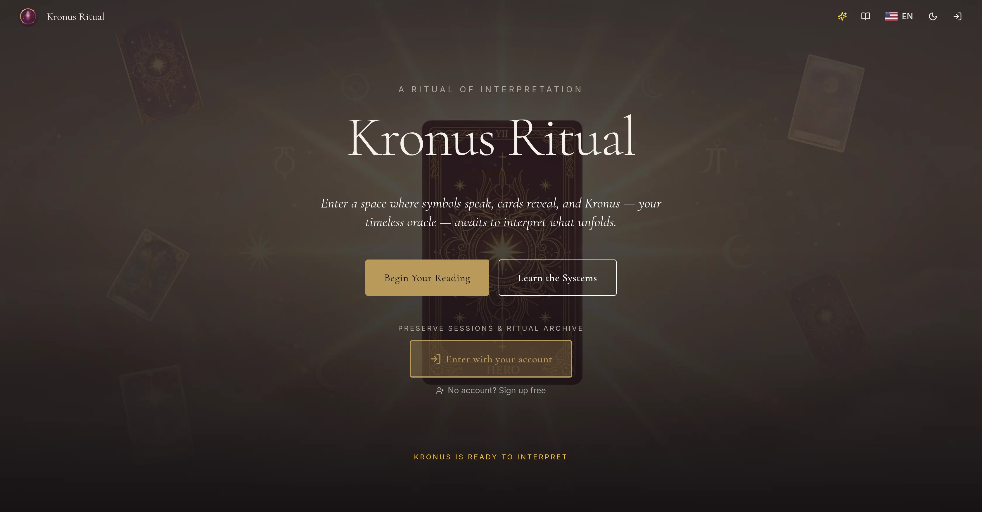Kronus Ritual website