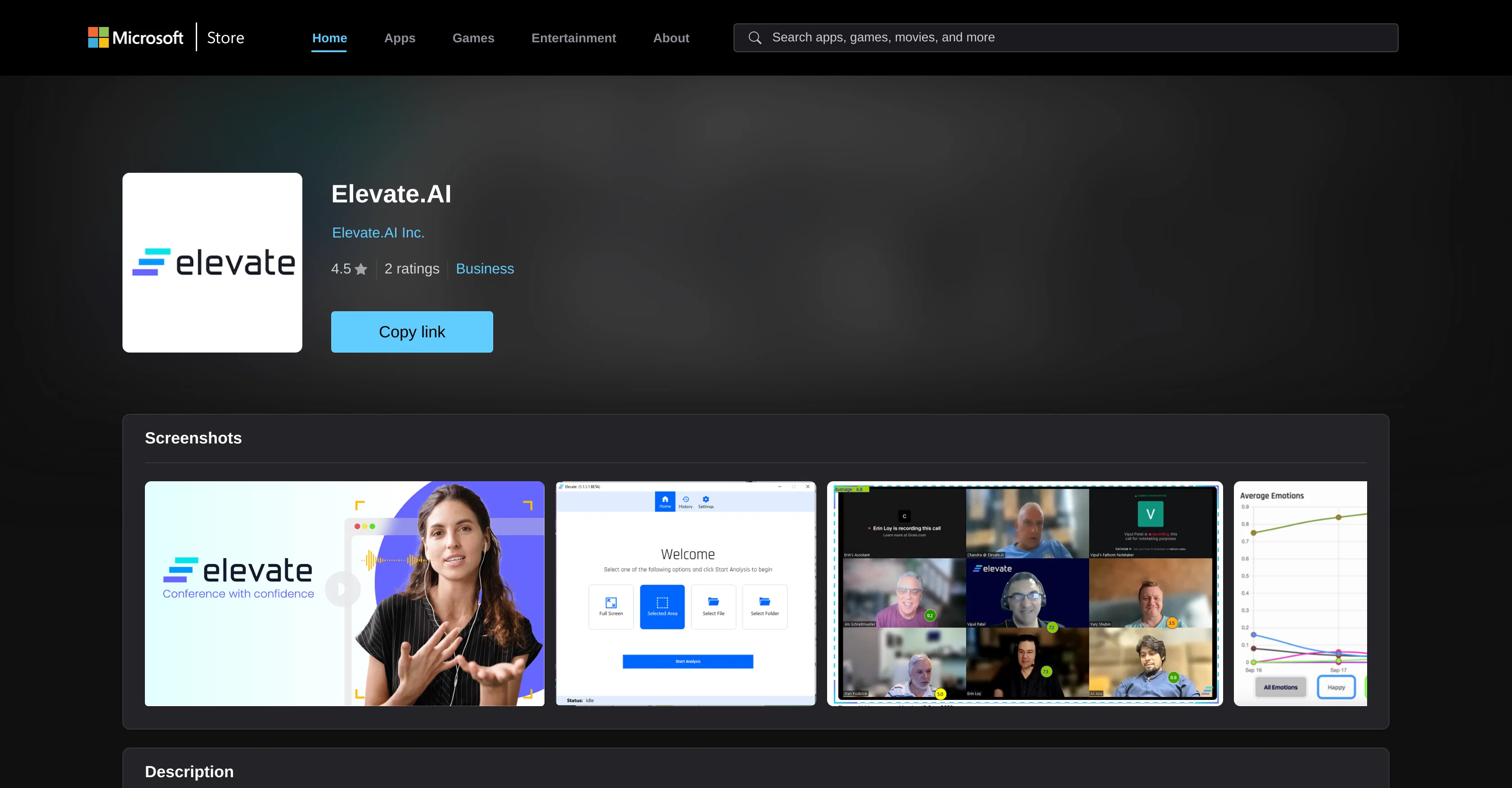 Elevate.AI website