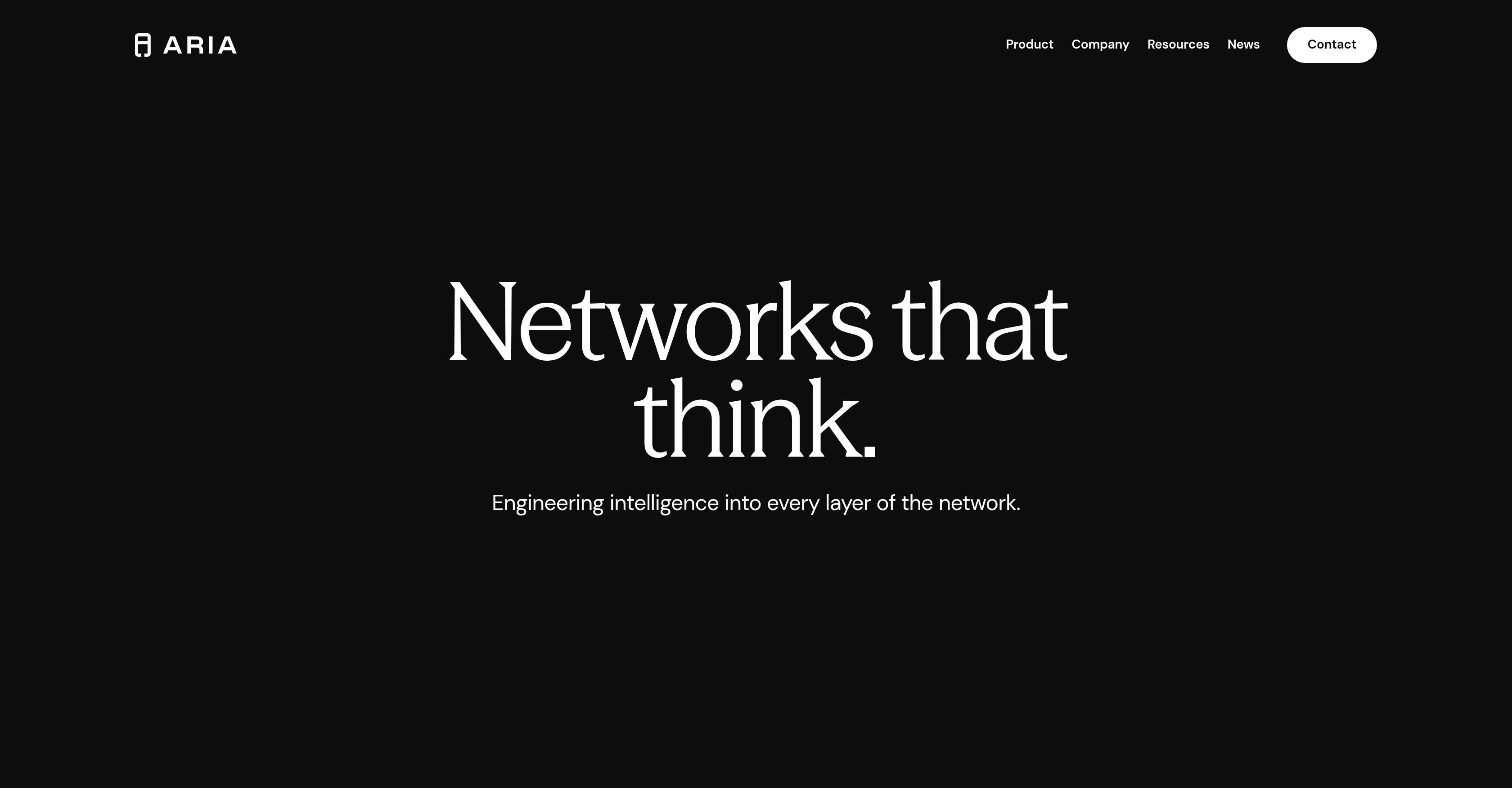 Aria Networks website