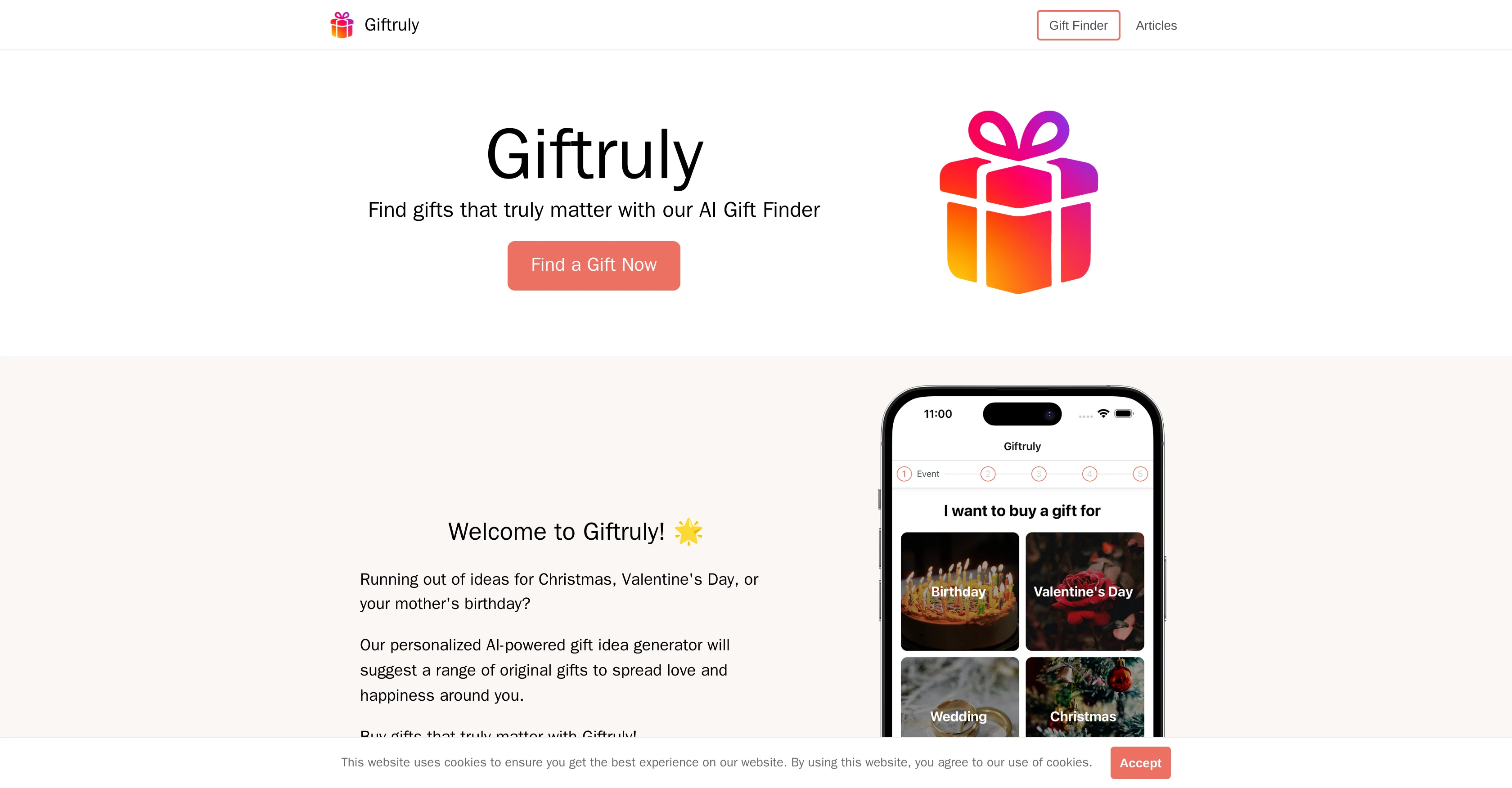 Giftruly website