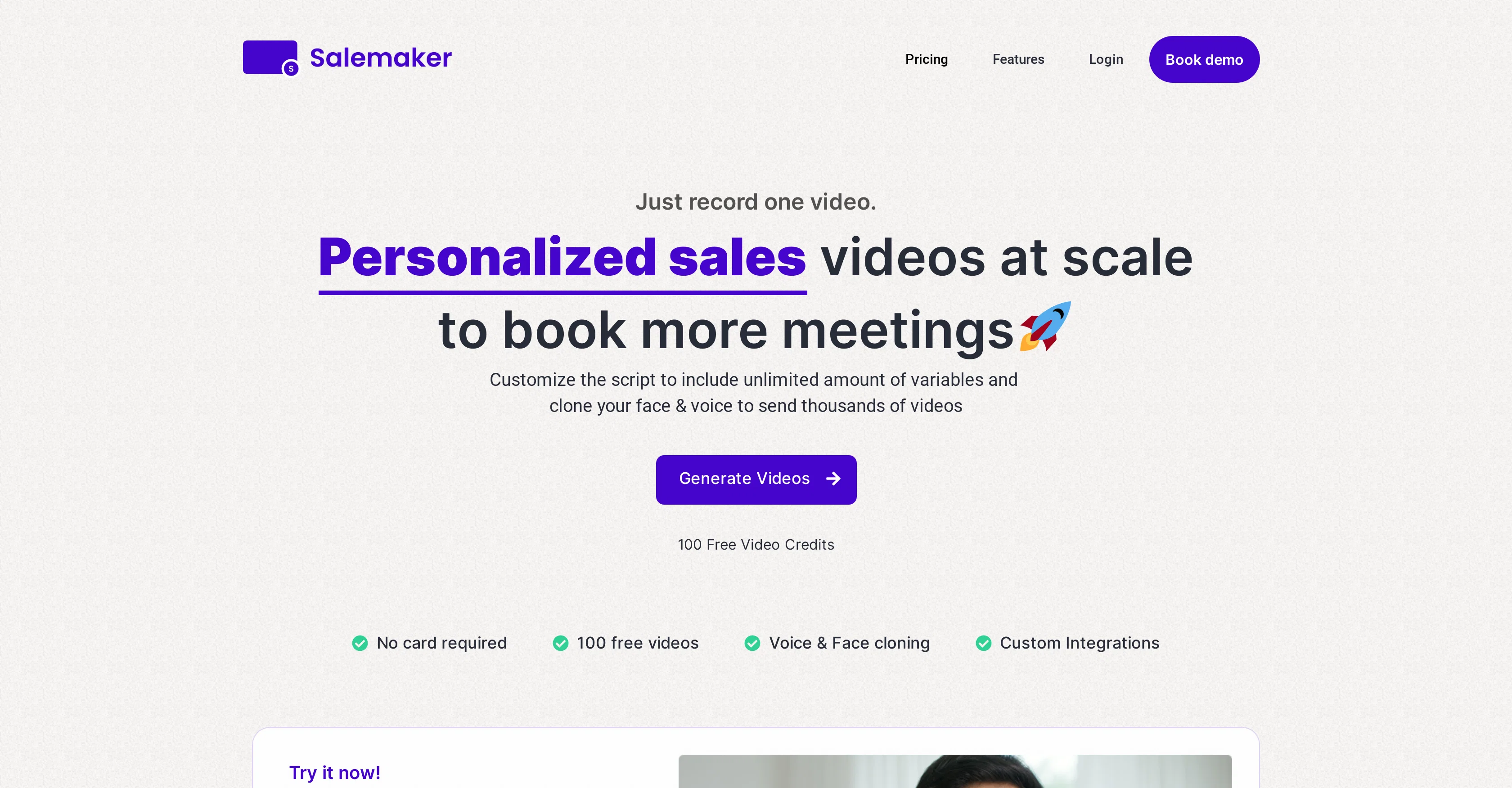 Salemaker website
