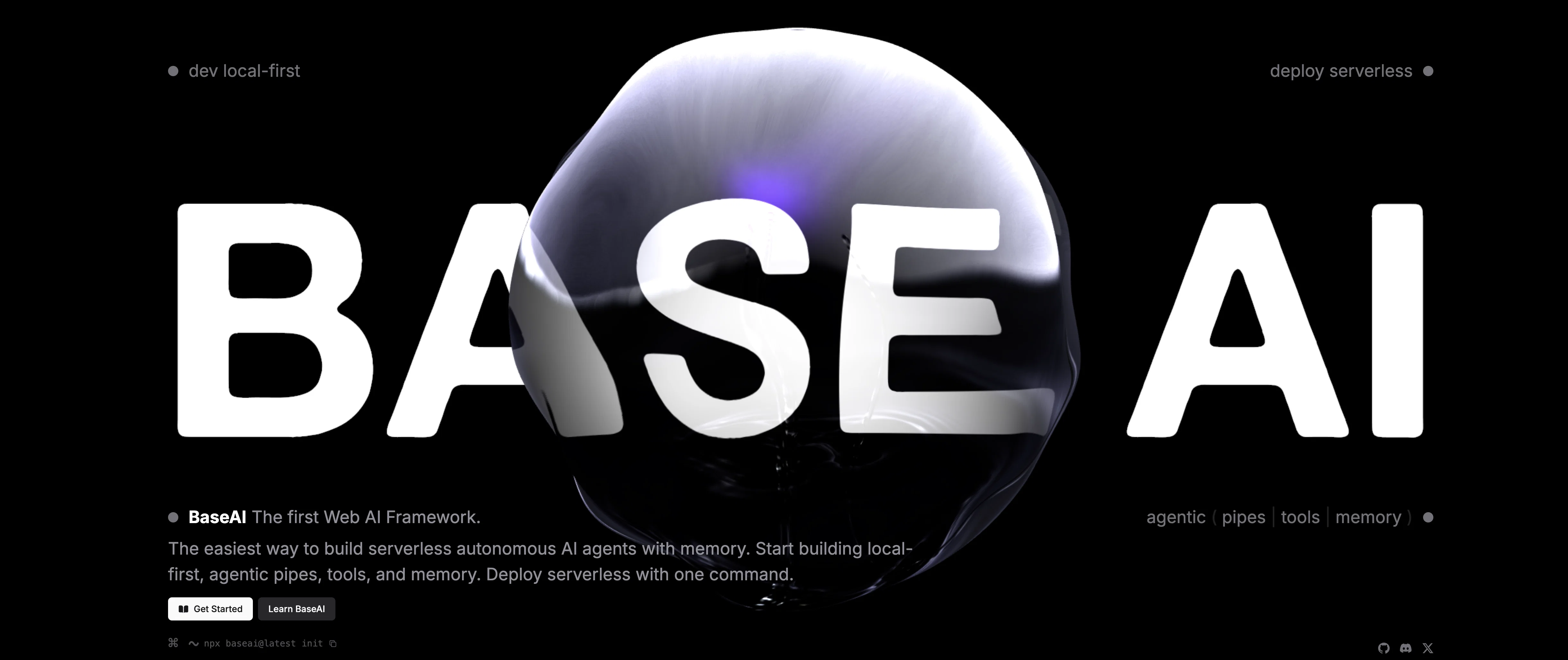 BaseAI website