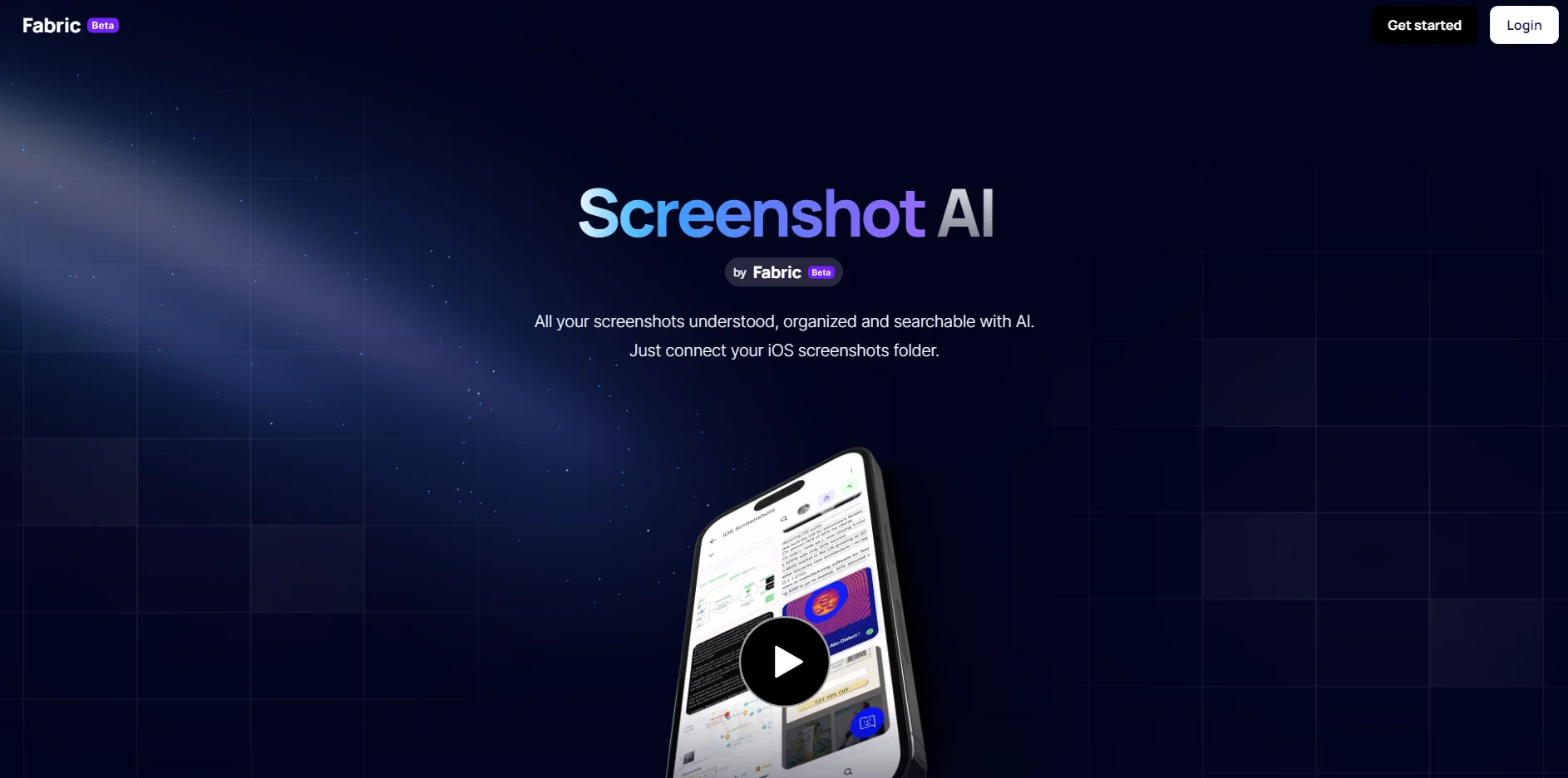 ScreenshotAI by Fabric website