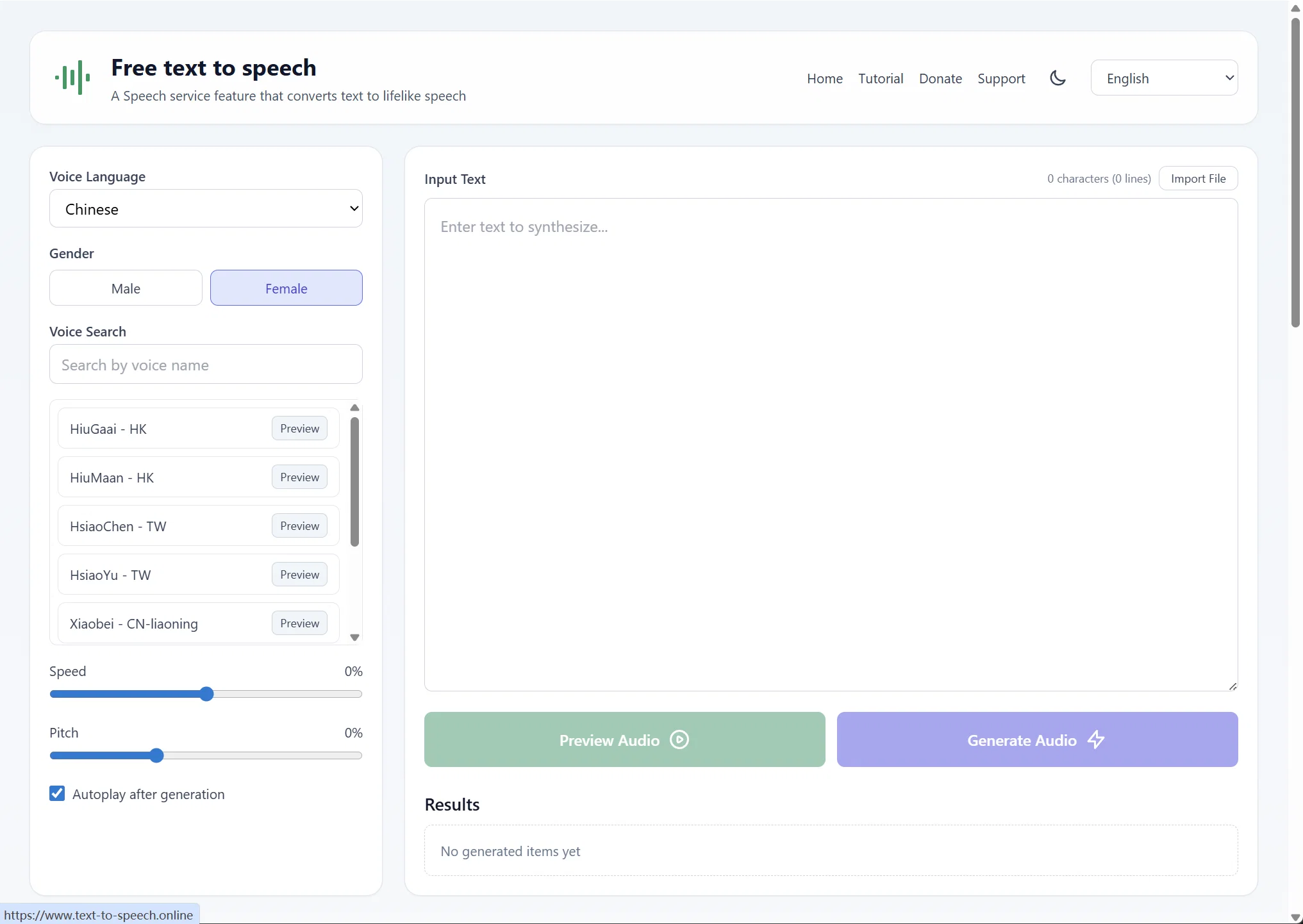 Free Text-To-Speech website