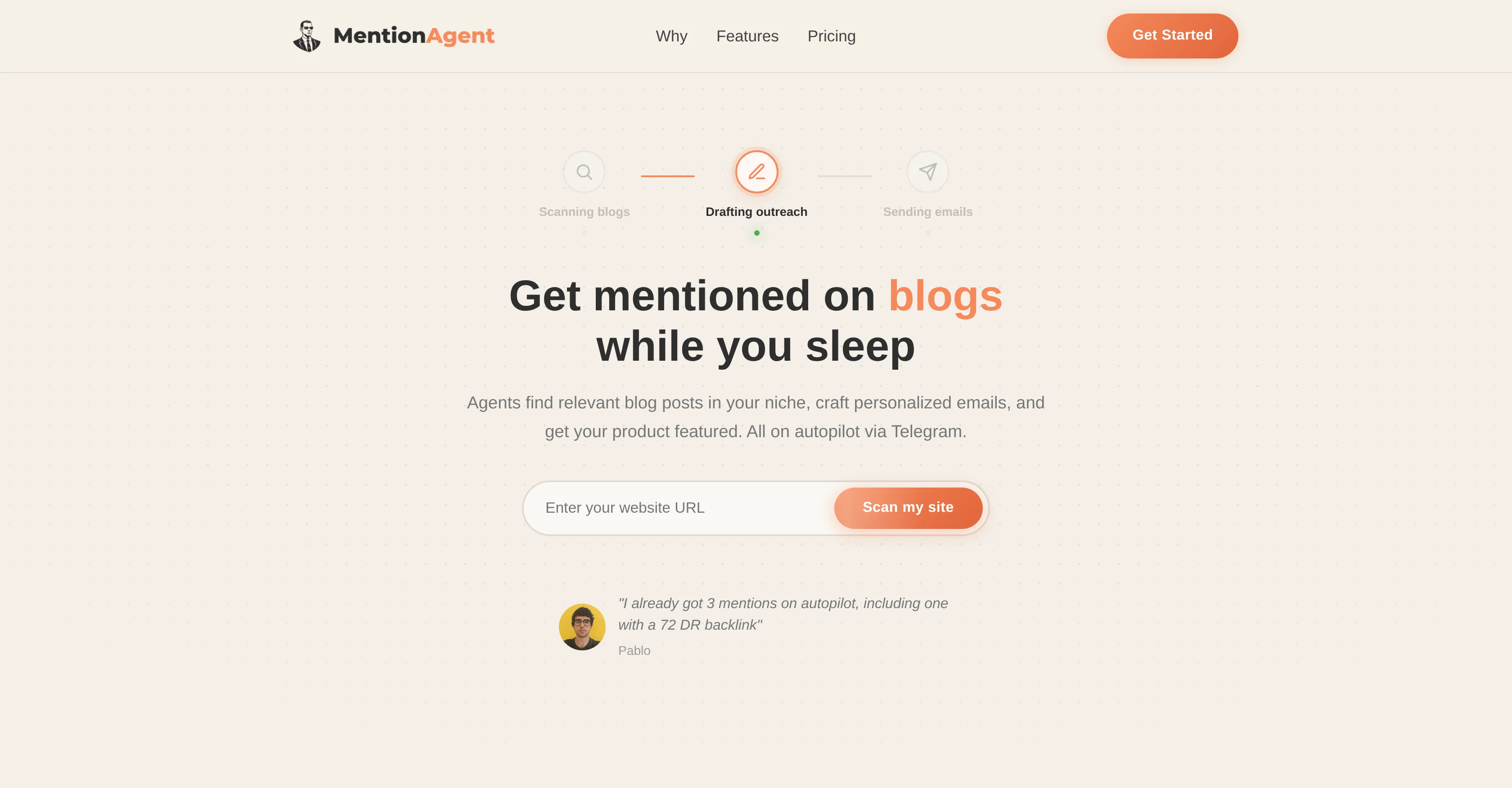 MentionAgent website