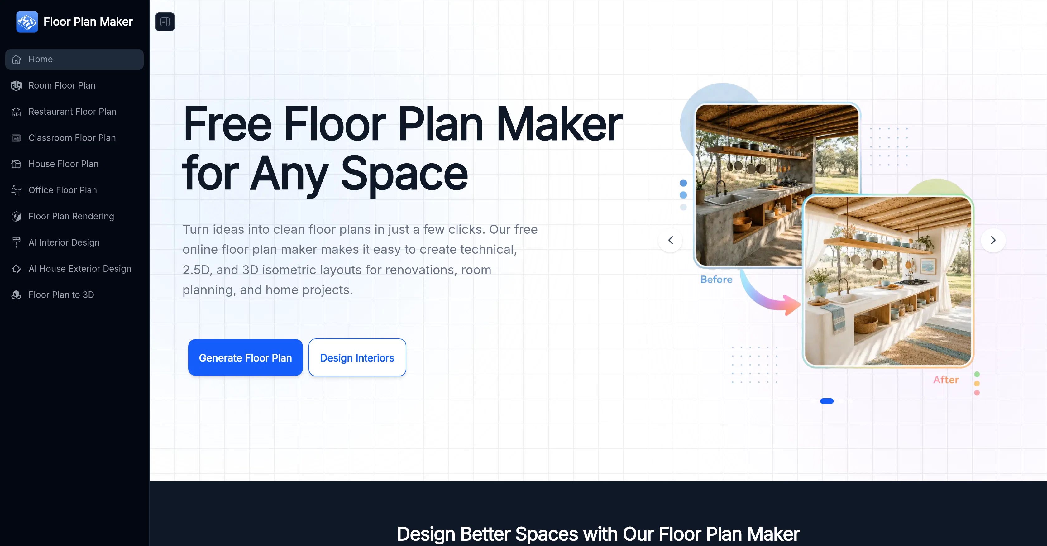 Floor Plan Maker website