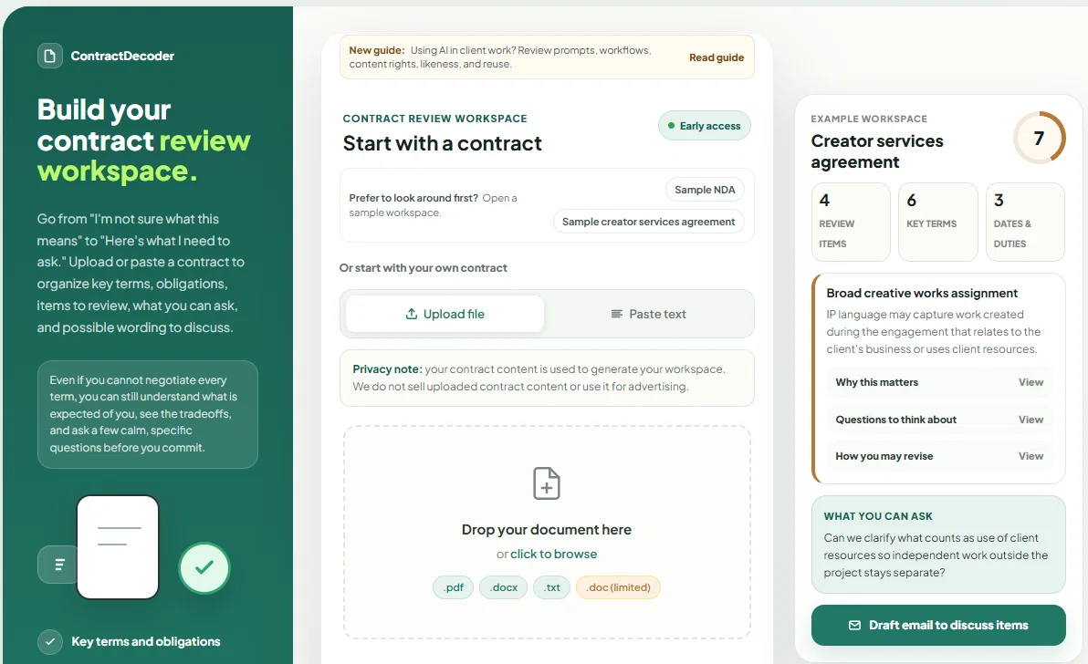 ContractDecoder website